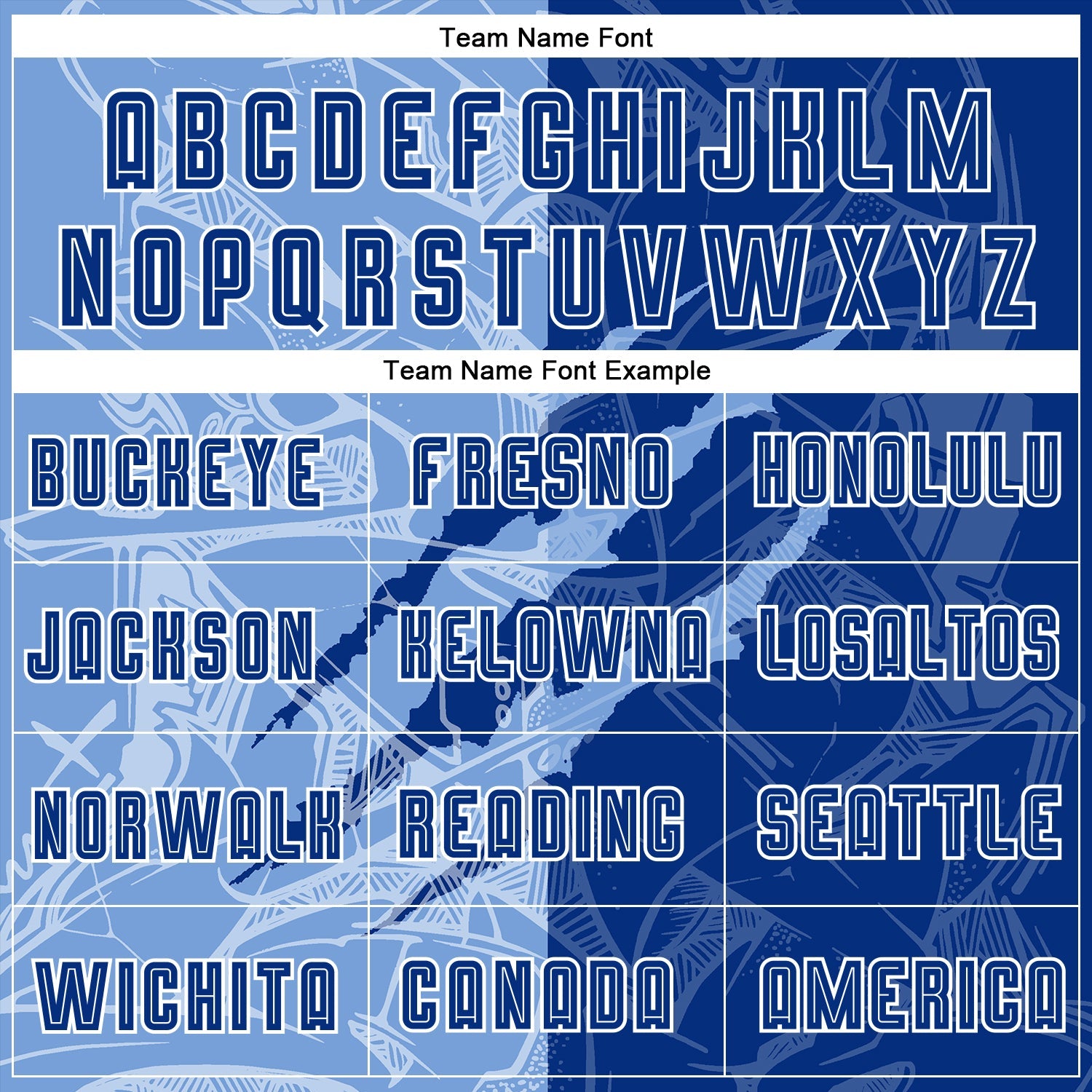 Custom Graffiti Pattern Royal-Light Blue Scratch Sublimation Soccer Uniform Jersey view 4