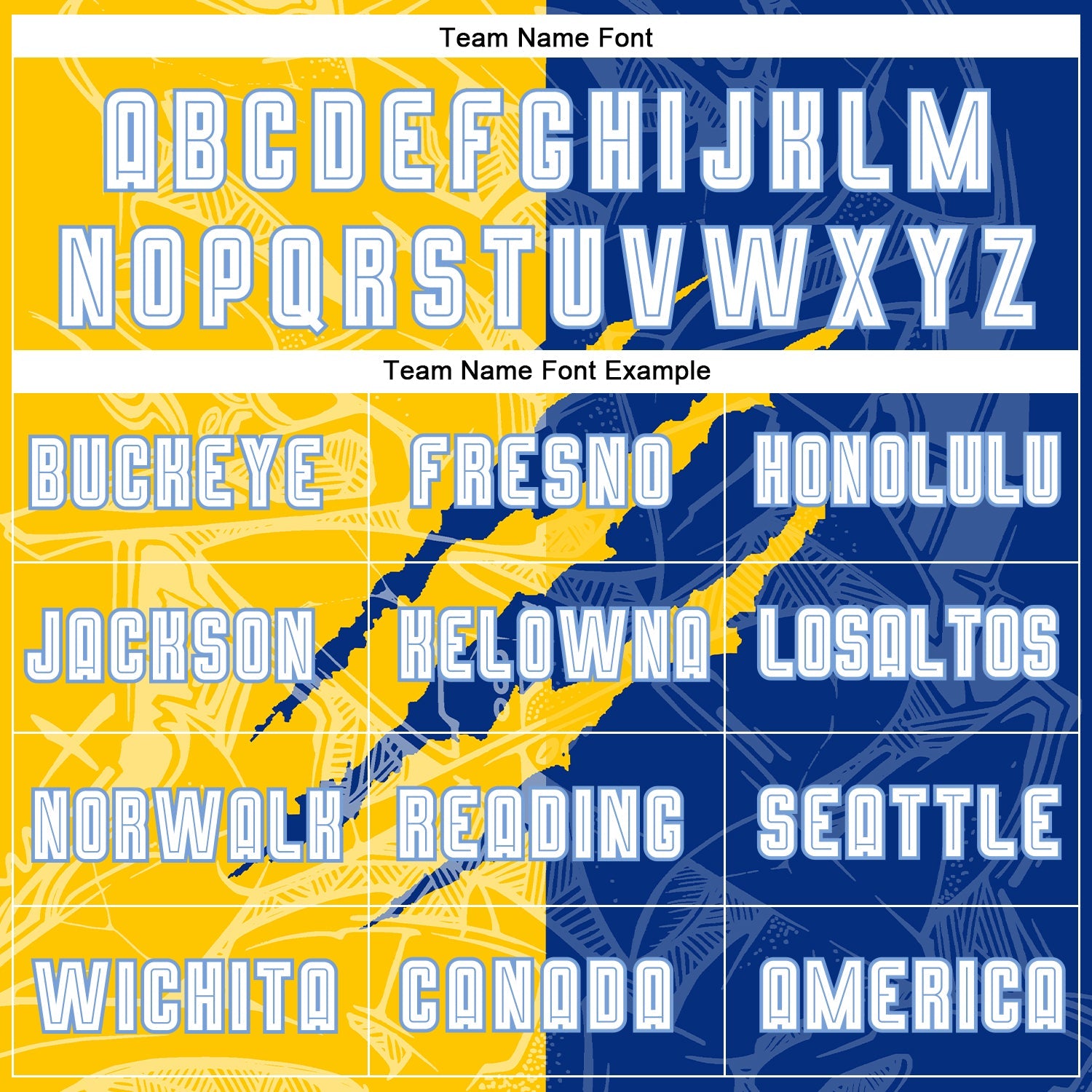 Custom Graffiti Pattern White Royal Yellow-Light Blue Scratch Sublimation Soccer Uniform Jersey view 4