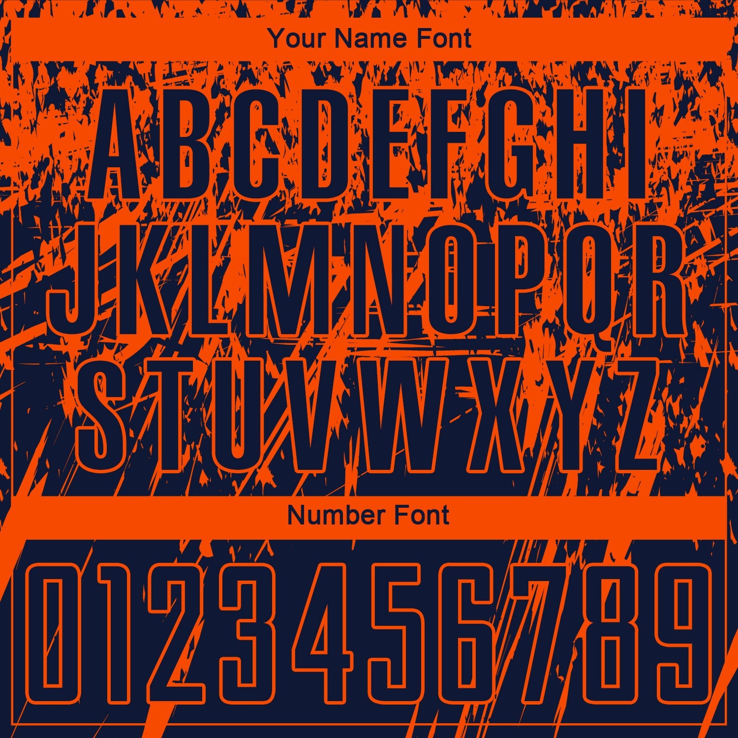 Custom Navy Orange Sublimation Soccer Uniform Jersey view 5