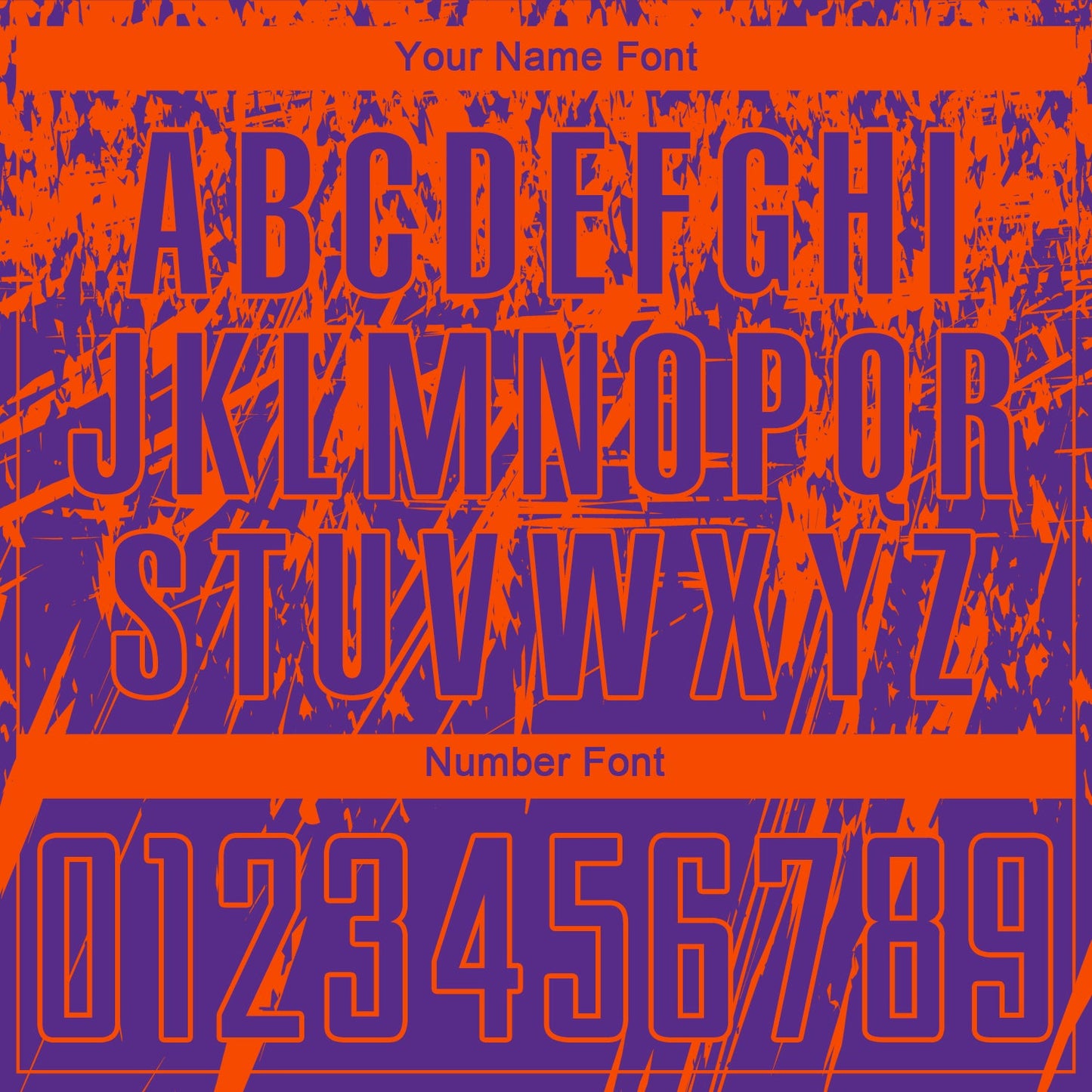Custom Purple Orange Sublimation Soccer Uniform Jersey view 5