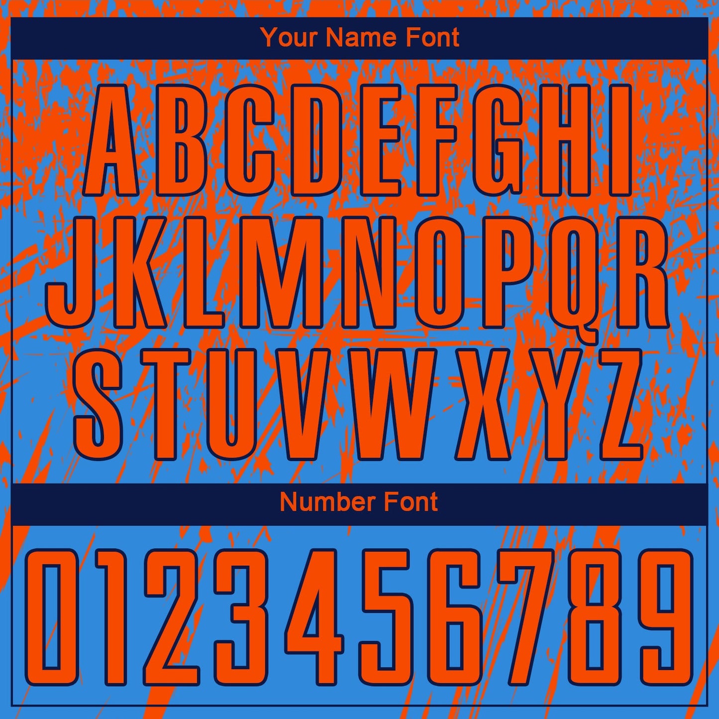 Custom Powder Blue Orange-Navy Sublimation Soccer Uniform Jersey view 5