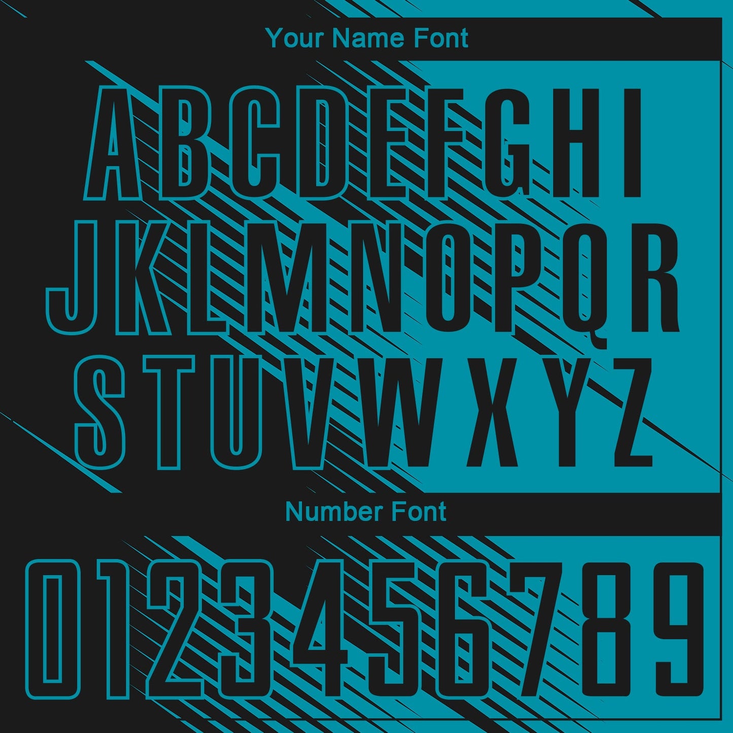 Custom Teal Black Sublimation Soccer Uniform Jersey view 5