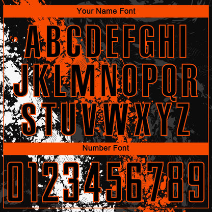 Custom Black Orange-White Sublimation Soccer Uniform Jersey view 5