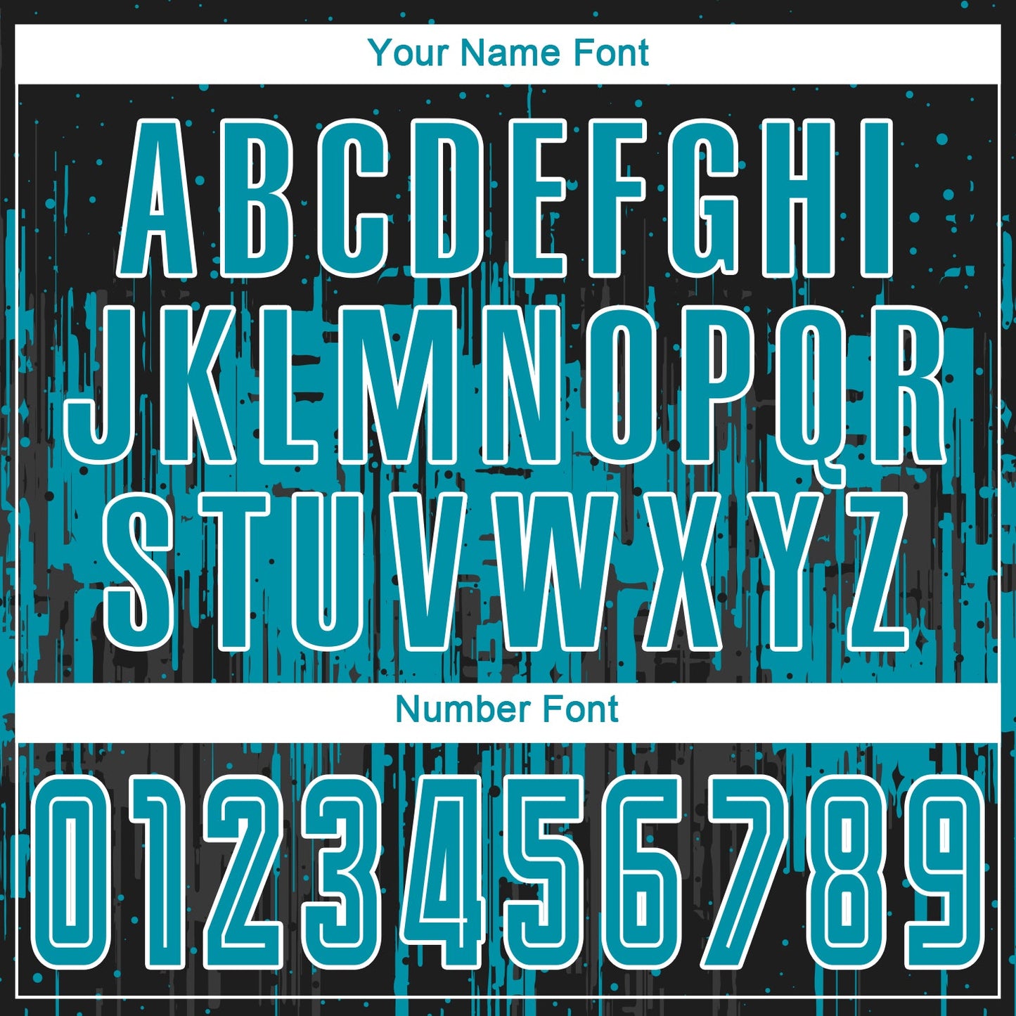 Custom Teal Black-White Sublimation Soccer Uniform Jersey view 5