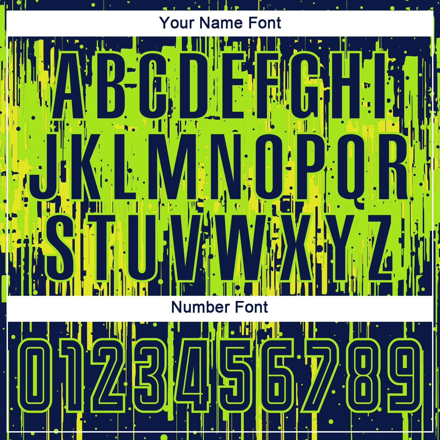 Custom Neon Green Navy-Neon Yellow Sublimation Soccer Uniform Jersey view 5