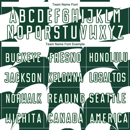 Custom White Green Plaid Sublimation Soccer Uniform Jersey view 5