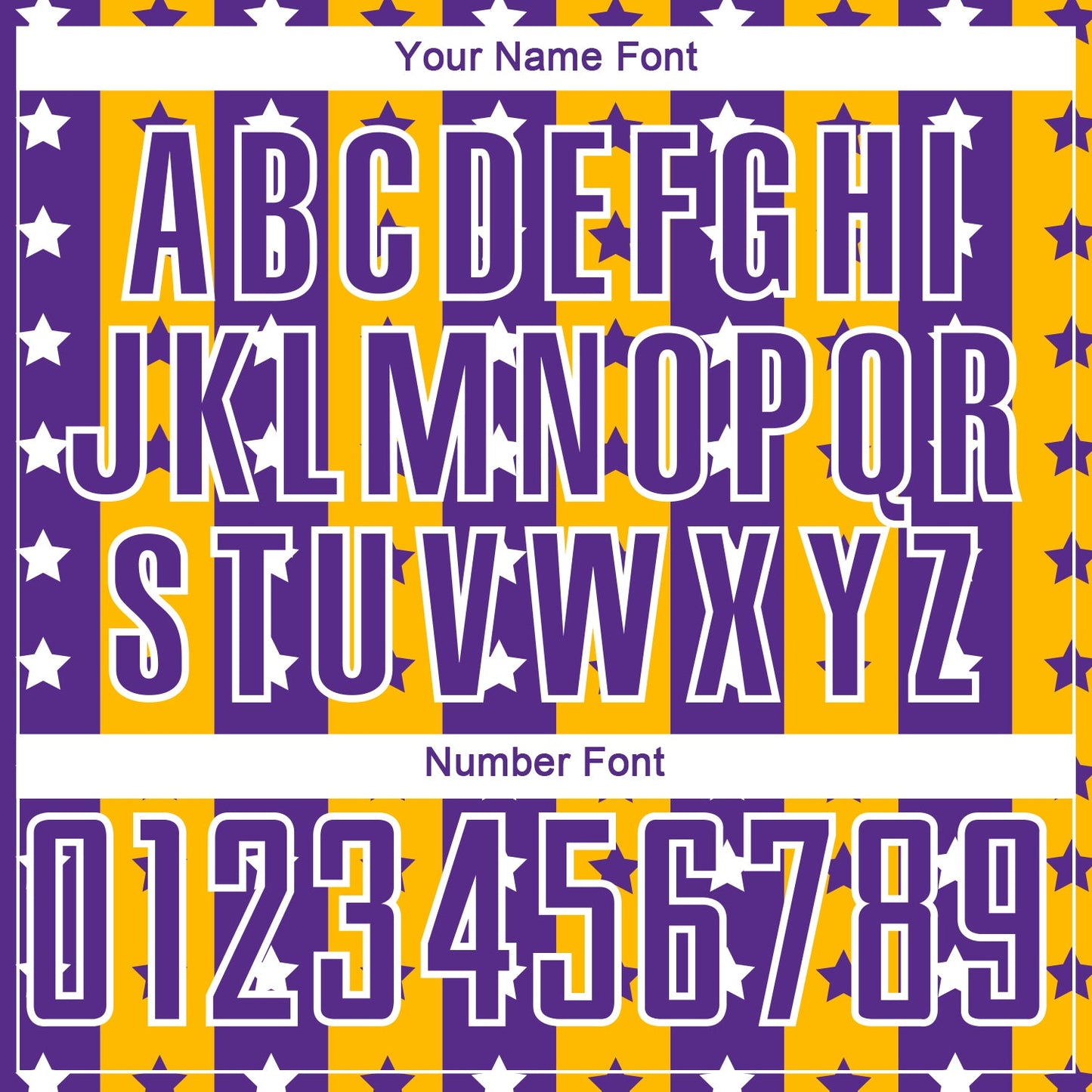 Custom Purple Gold-White Stars And Stripes Sublimation Soccer Uniform Jersey view 6