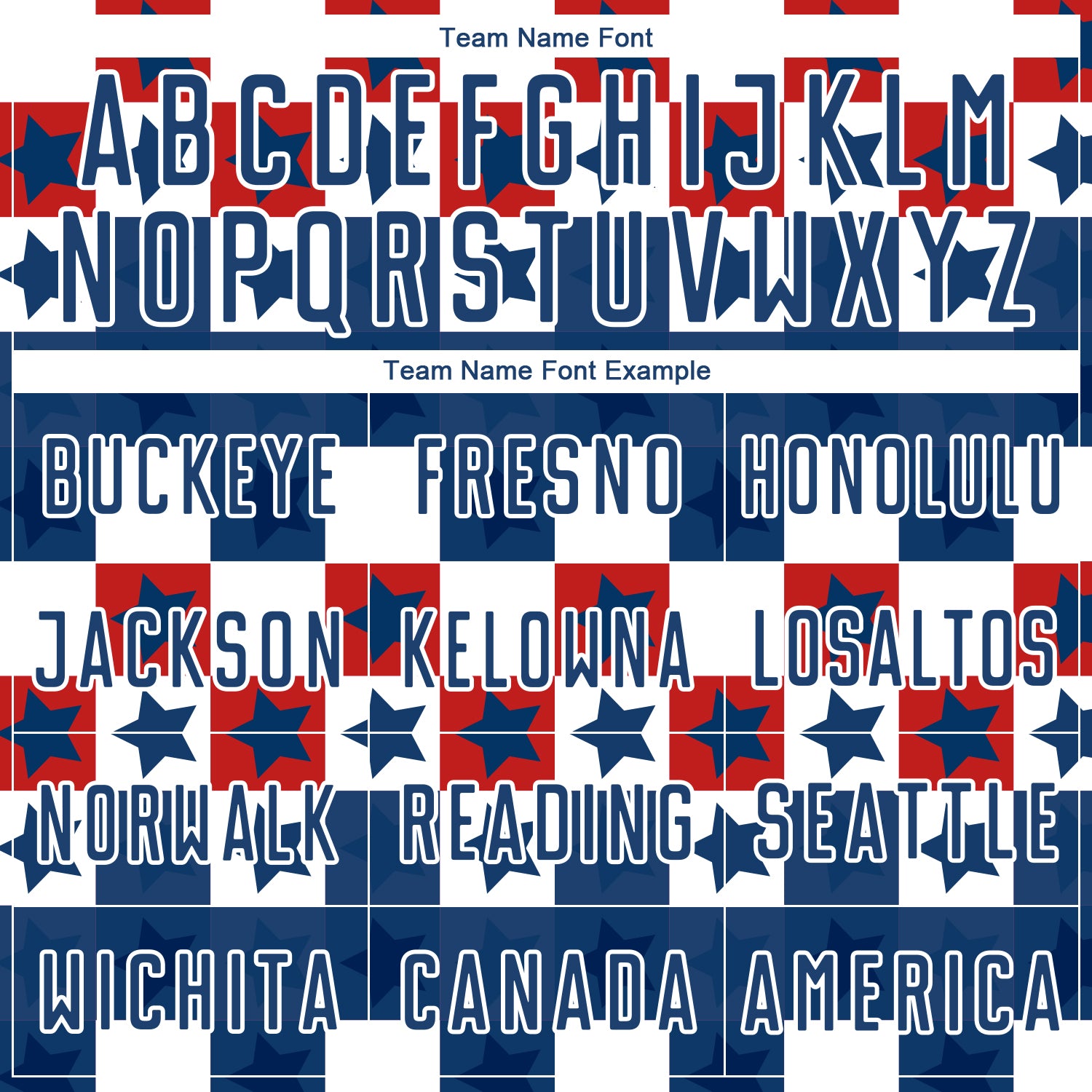 Custom Royal Red-White Stars And Squares Sublimation Soccer Uniform Jersey view 5
