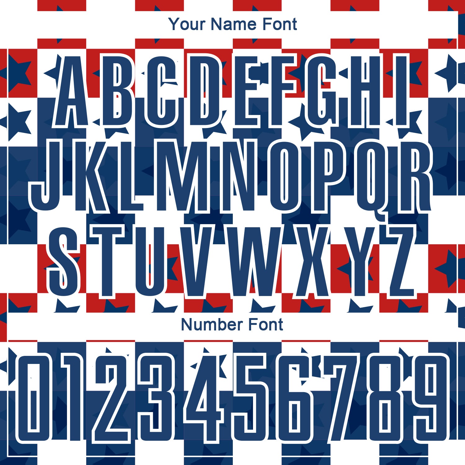 Custom Royal Red-White Stars And Squares Sublimation Soccer Uniform Jersey view 6