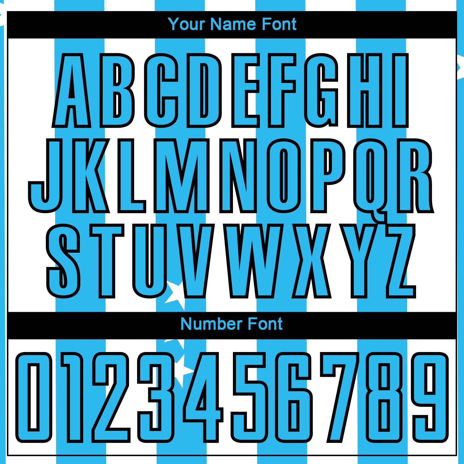 Custom White Sky Blue-Black Stars And Stripes Sublimation Soccer Uniform Jersey view 6