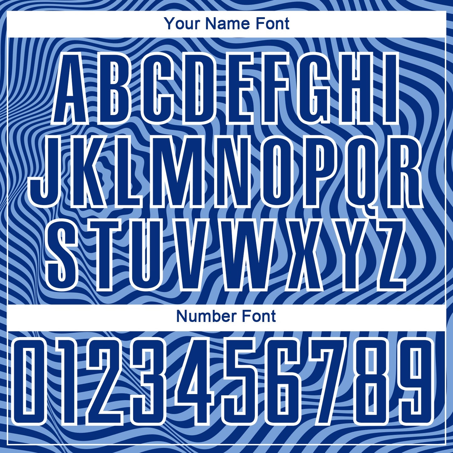 Custom Royal Light Blue-White Wavy Lines Sublimation Soccer Uniform Jersey view 6
