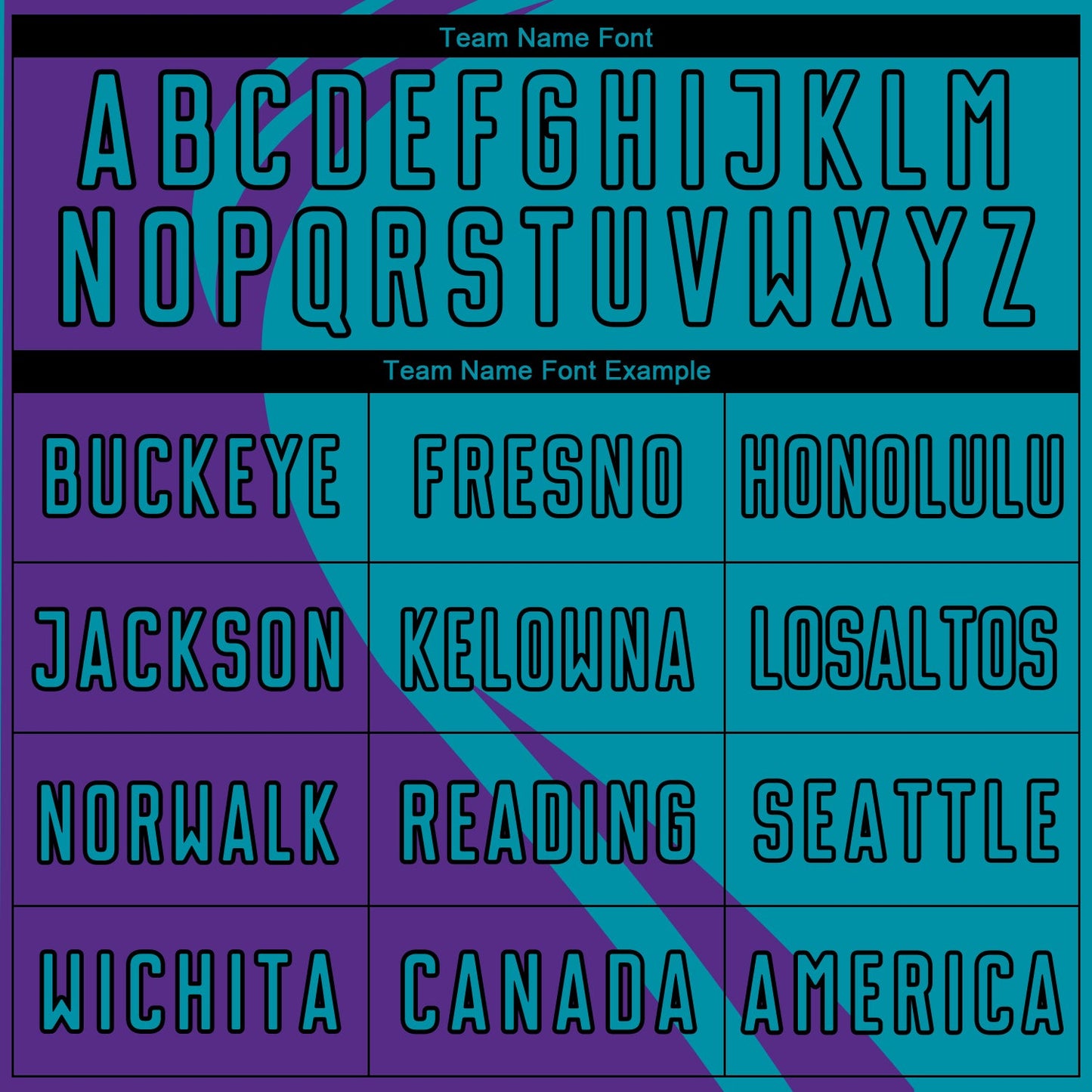 Custom Purple Teal-Black Curve Lines Sublimation Soccer Uniform Jersey view 5