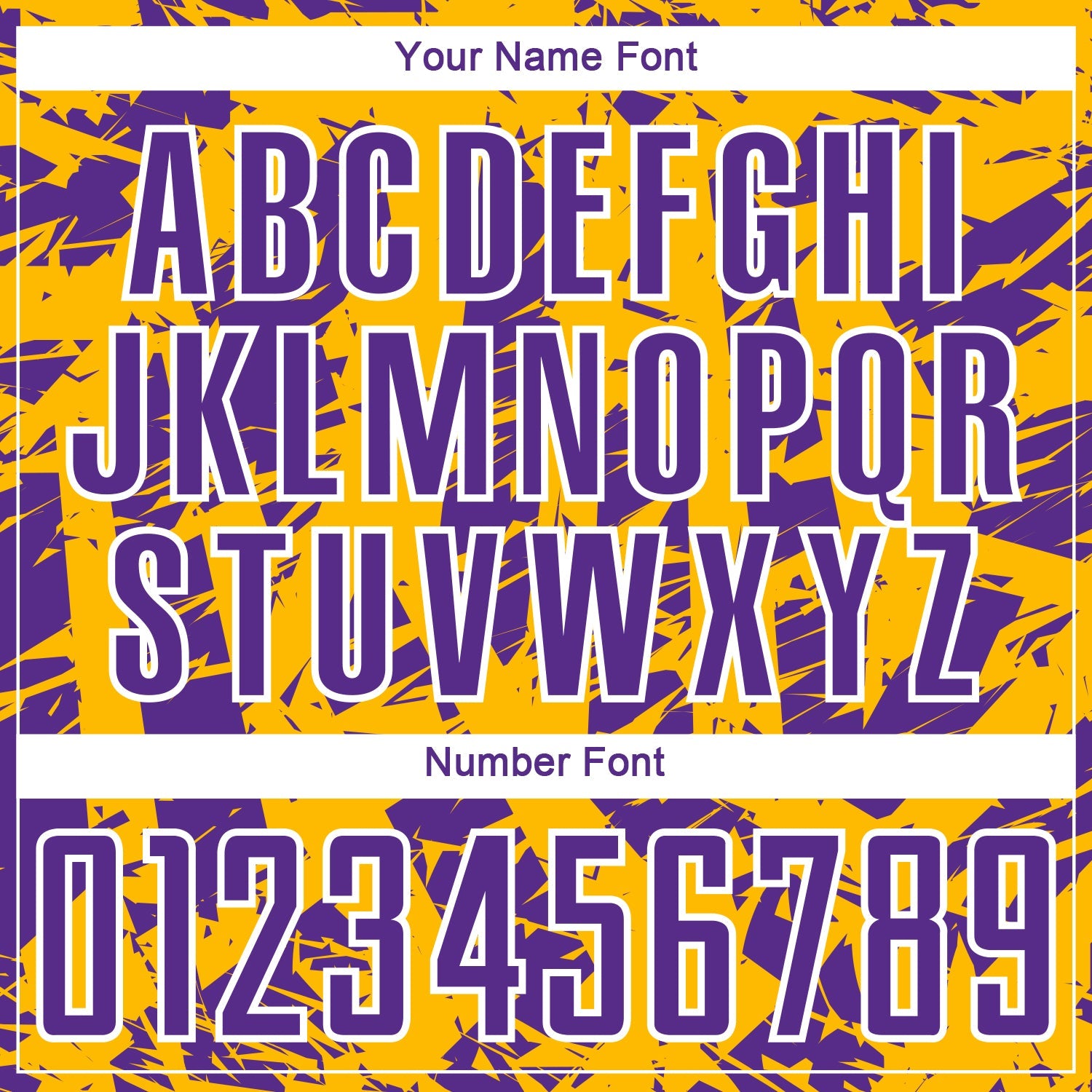 Custom Purple Gold-White Irregular Shapes Sublimation Soccer Uniform Jersey view 6