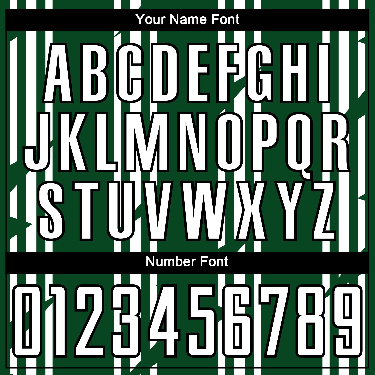 Custom Green White-Black Pinstripe Sublimation Soccer Uniform Jersey view 6