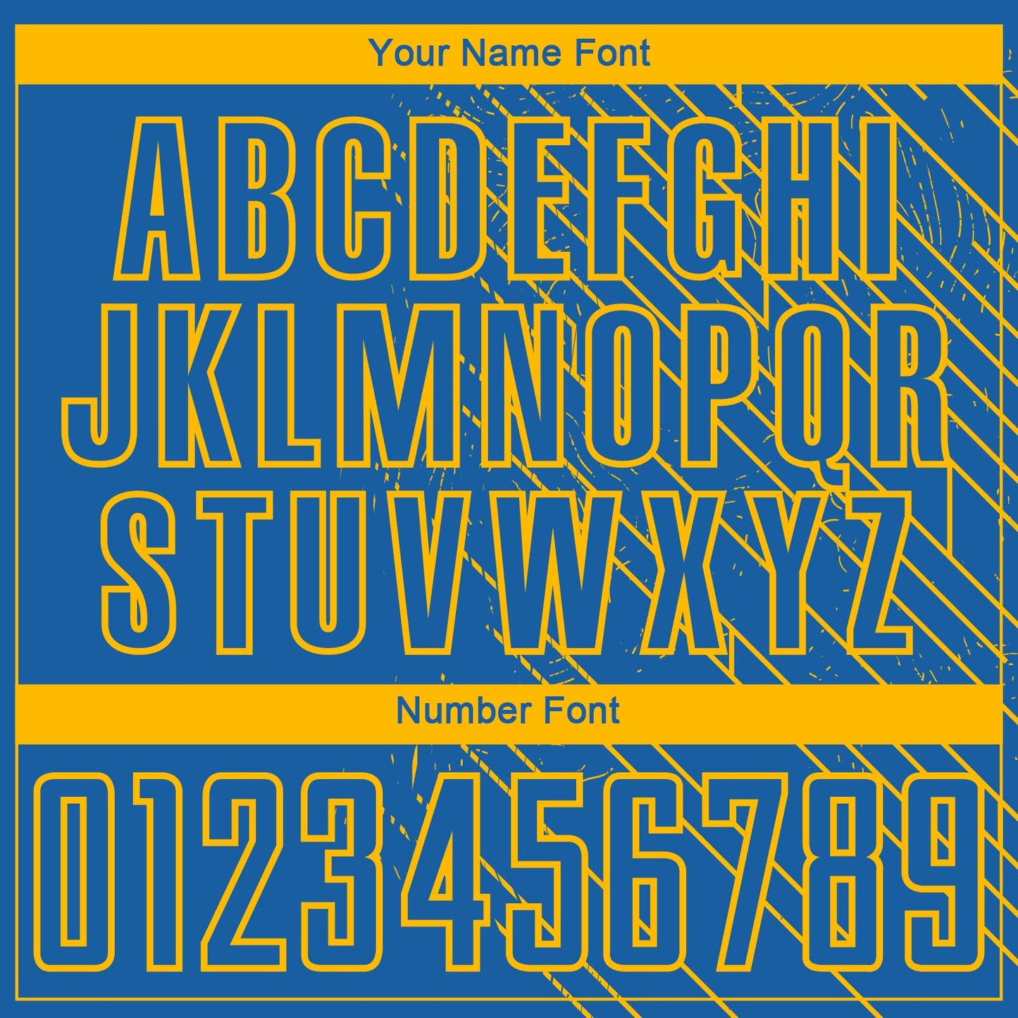 Custom Blue Gold Lines Sublimation Soccer Uniform Jersey view 6
