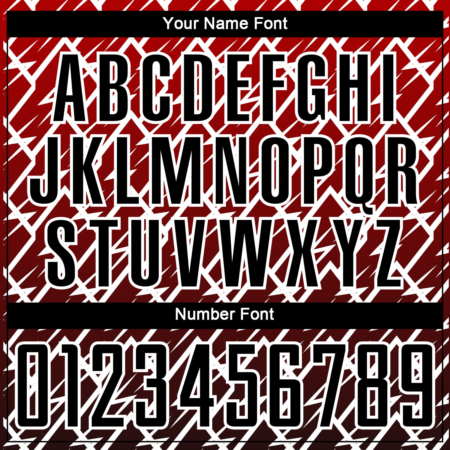 Custom Red Black-White Lightning Sublimation Soccer Uniform Jersey view 6
