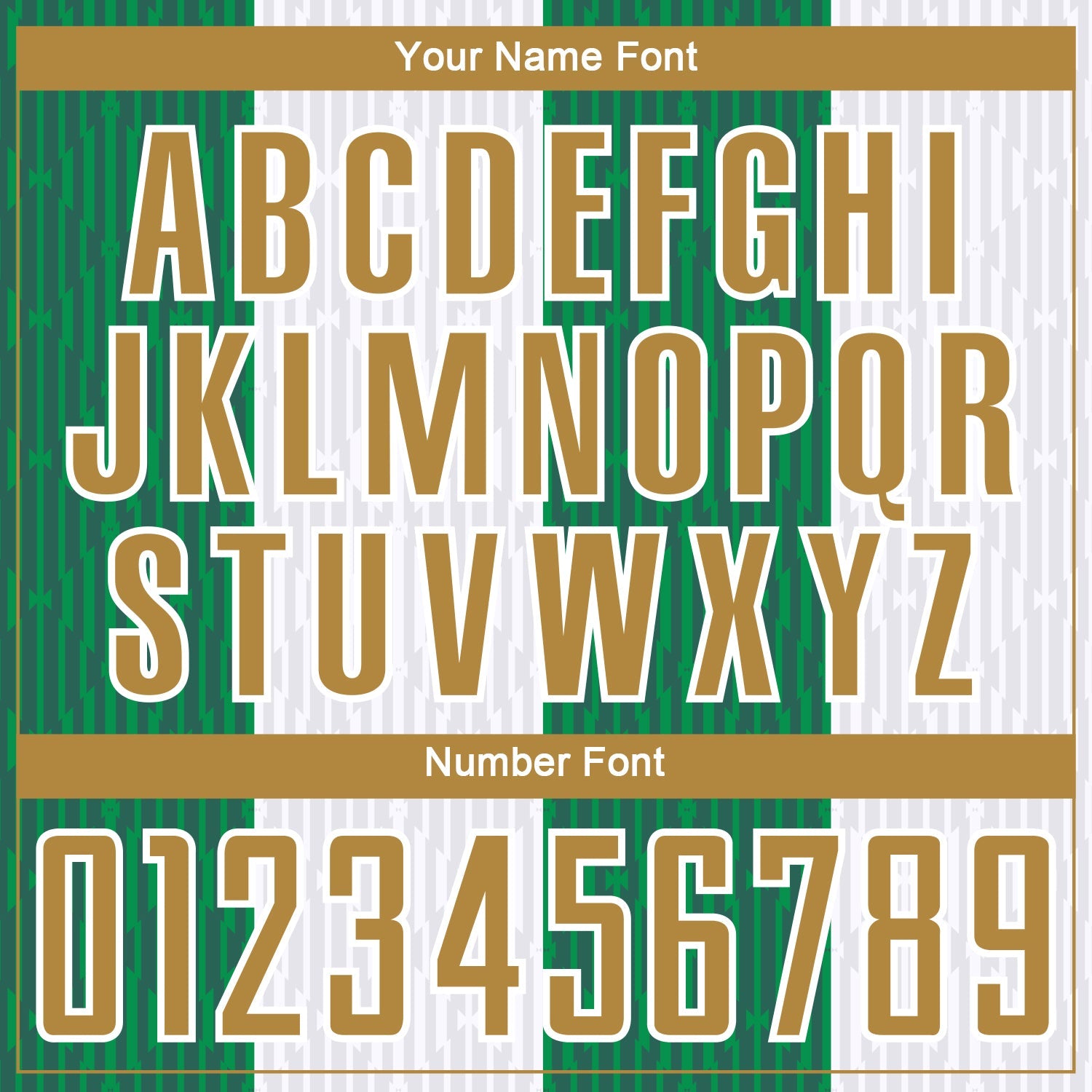 Custom White Old Gold-Kelly Green Sublimation Soccer Uniform Jersey view 6