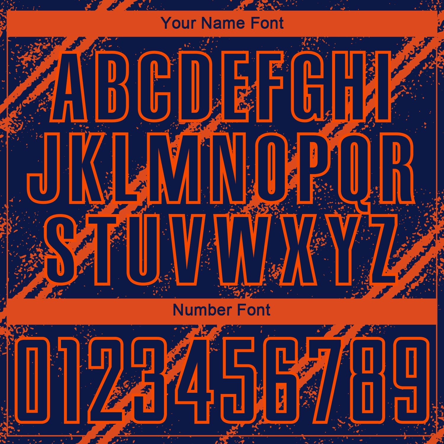 Custom Navy Orange Sublimation Soccer Uniform Jersey view 6