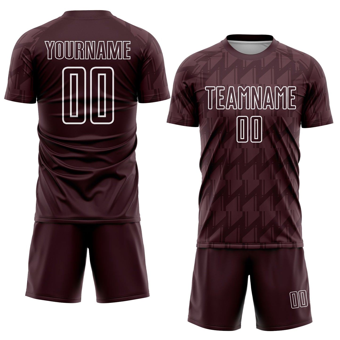 Custom Brown White Sublimation Soccer Uniform Jersey view 2