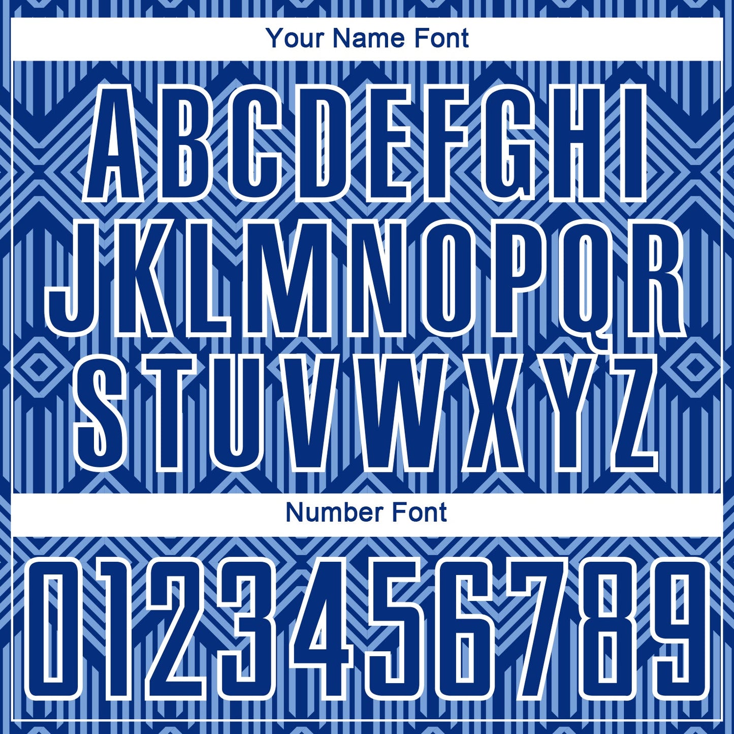 Custom Royal Light Blue-White Abstract Geometric Shapes Sublimation Soccer Uniform Jersey view 6