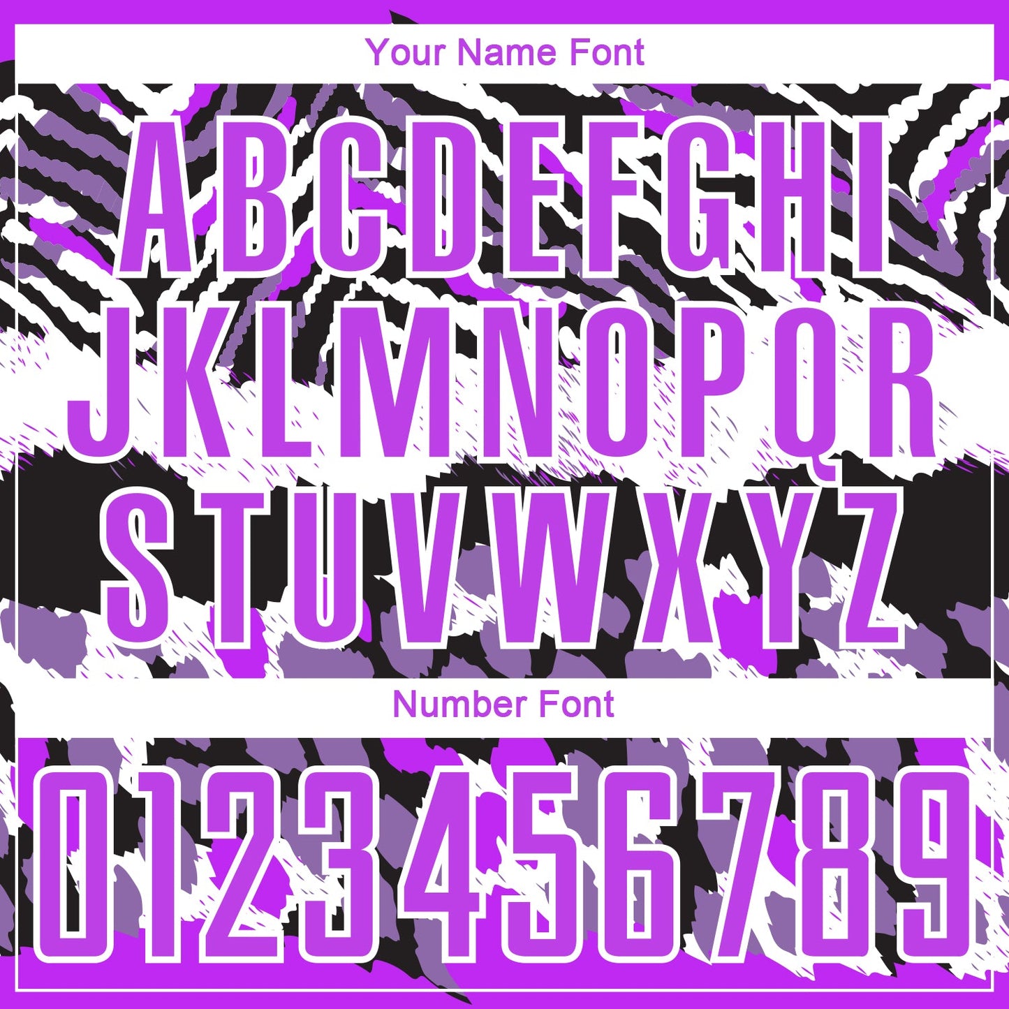Custom Purple Black-White Animal Print Sublimation Soccer Uniform Jersey view 6
