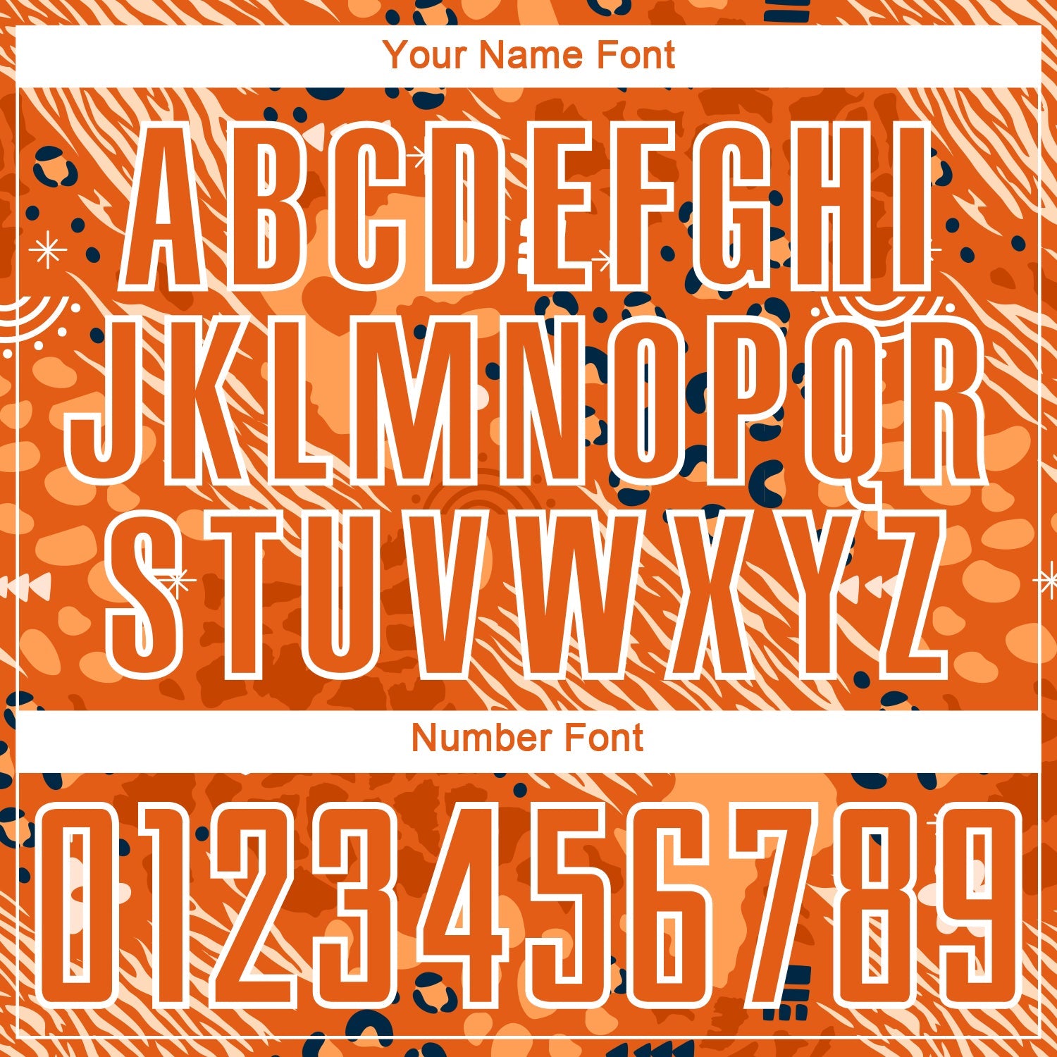 Custom Orange Bay Orange-Black African Pattern Sublimation Soccer Uniform Jersey view 6