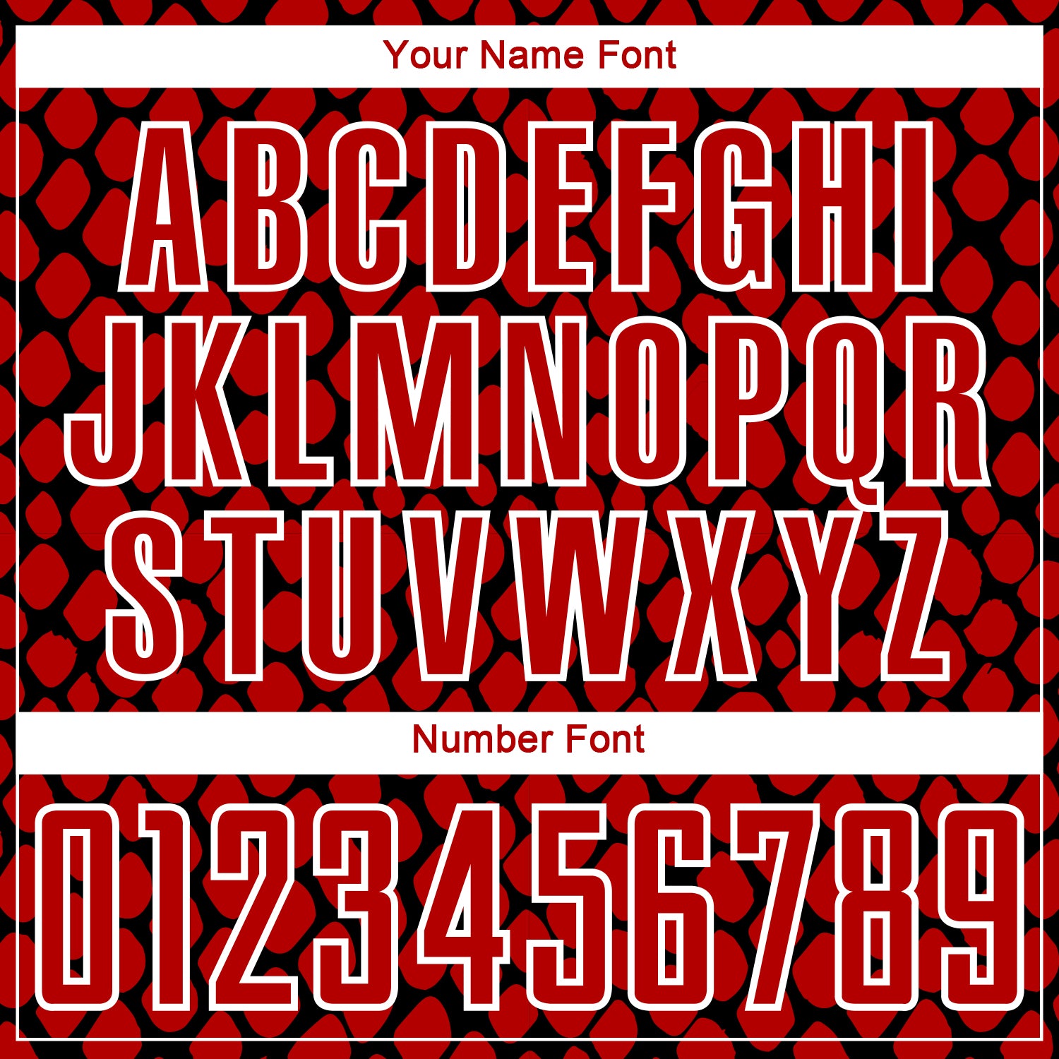 Custom Red Black-White Snake Skin Sublimation Soccer Uniform Jersey view 6