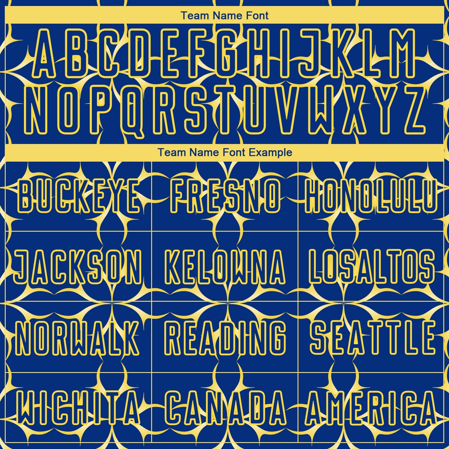 Custom Royal Yellow Damask Pattern Sublimation Soccer Uniform Jersey view 5