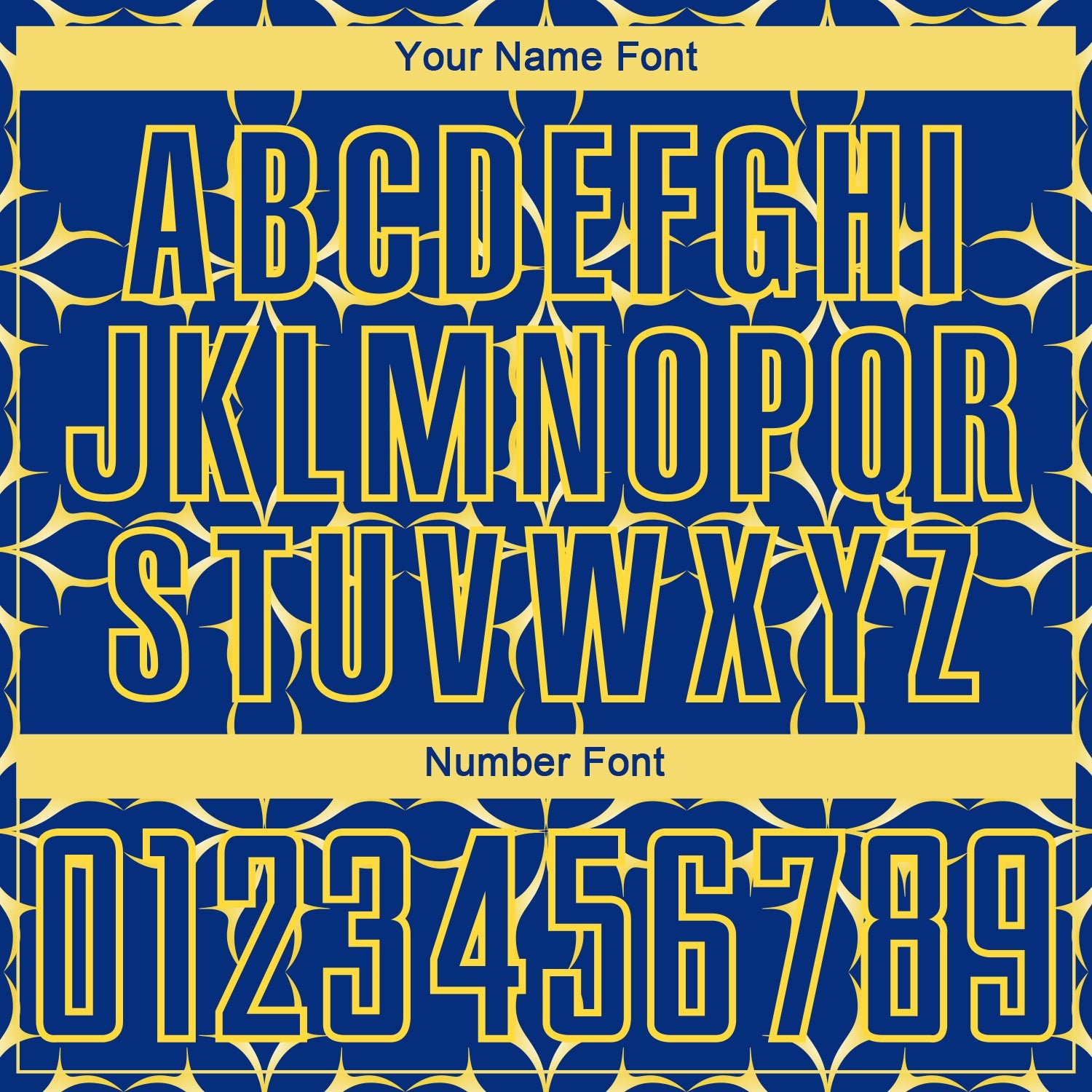 Custom Royal Yellow Damask Pattern Sublimation Soccer Uniform Jersey view 6