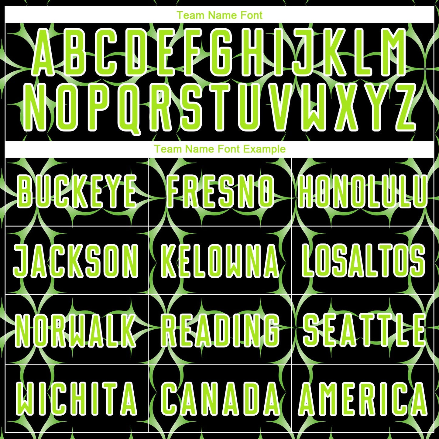 Custom Black Neon Green-White Damask Pattern Sublimation Soccer Uniform Jersey view 5
