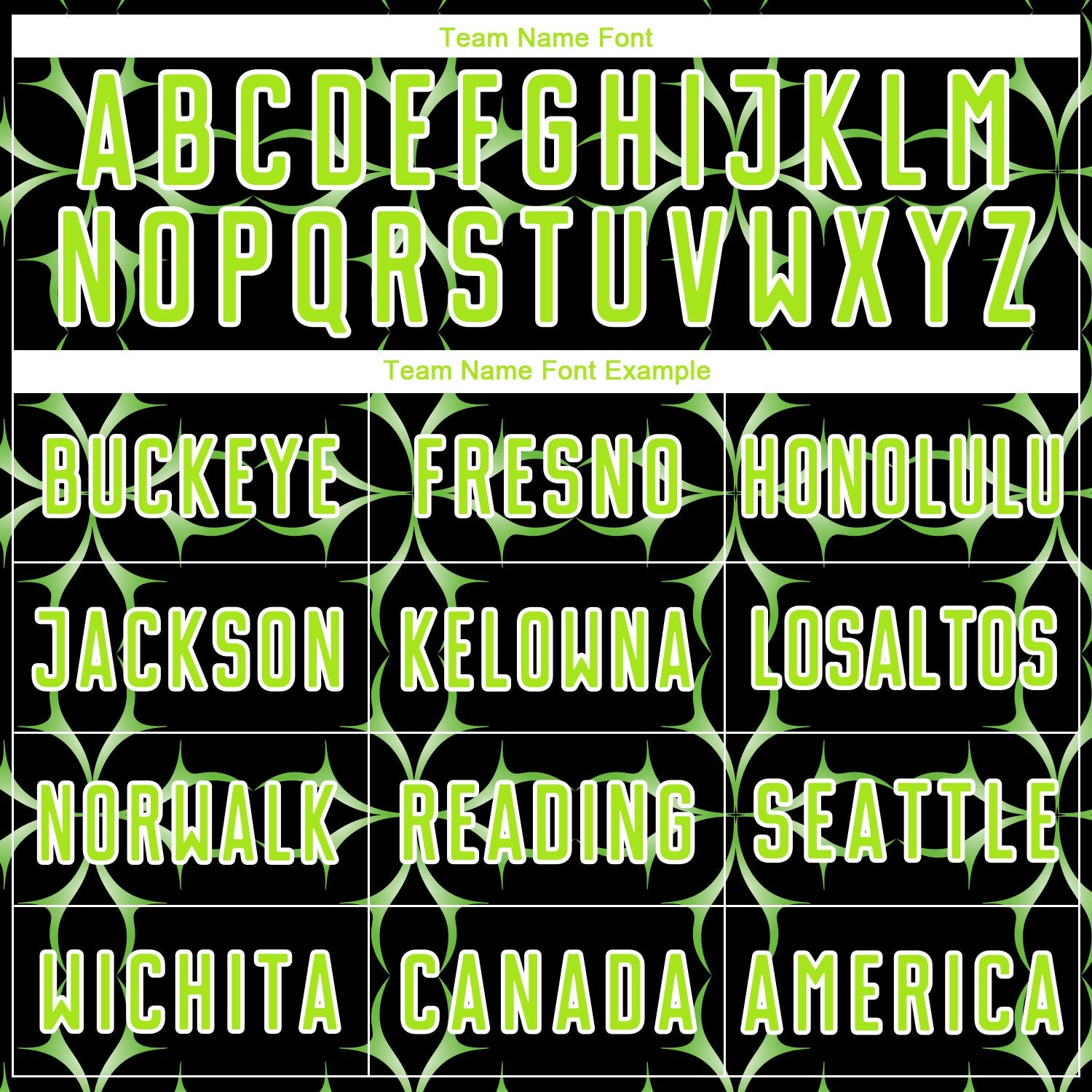 Custom Black Neon Green-White Damask Pattern Sublimation Soccer Uniform Jersey view 5