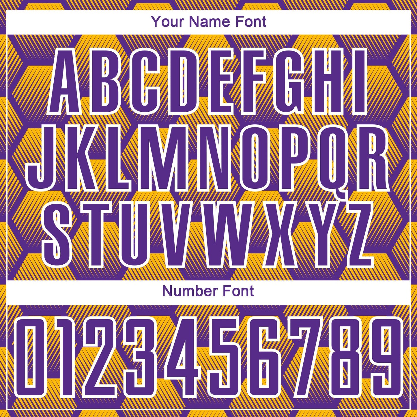 Custom Purple Gold-White Hexagons Pattern Sublimation Soccer Uniform Jersey view 6