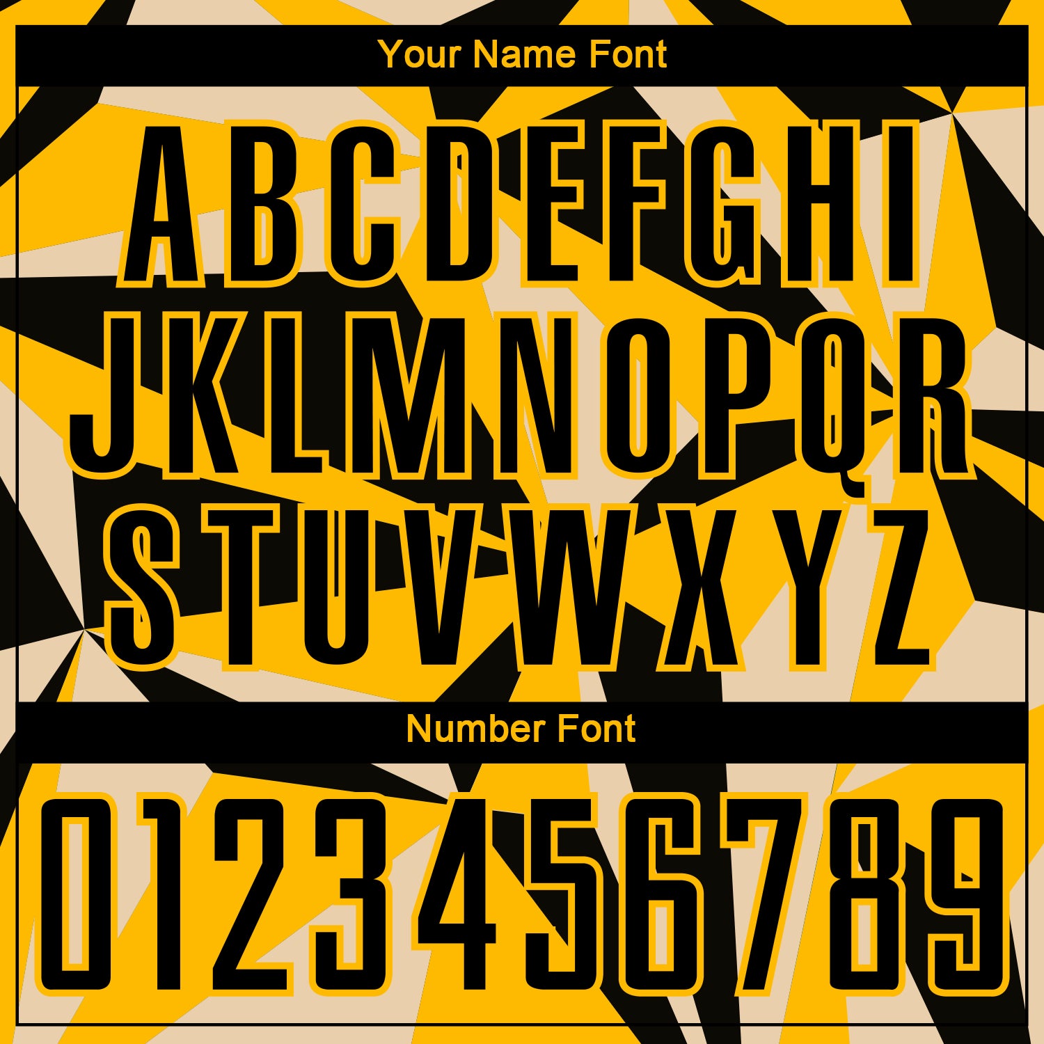 Custom Gold Black Geometric Pattern Sublimation Soccer Uniform Jersey view 6