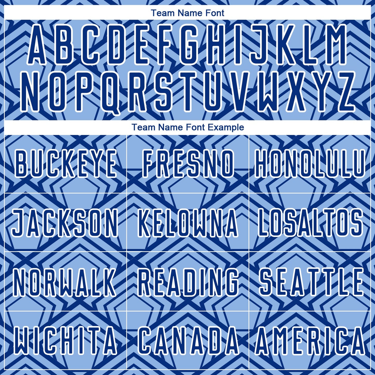 Custom Light Blue Royal-White Geometric Pattern Sublimation Soccer Uniform Jersey view 5