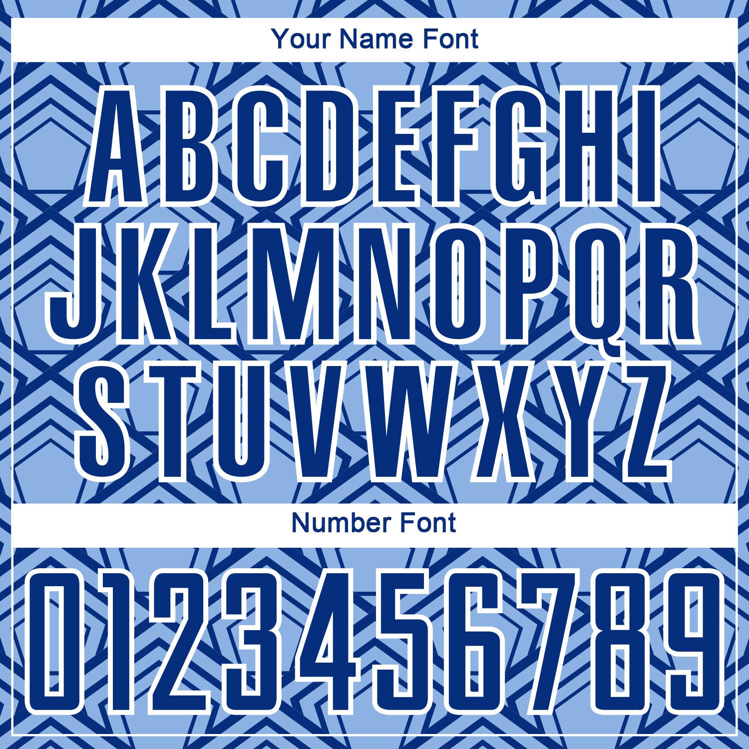 Custom Light Blue Royal-White Geometric Pattern Sublimation Soccer Uniform Jersey view 6