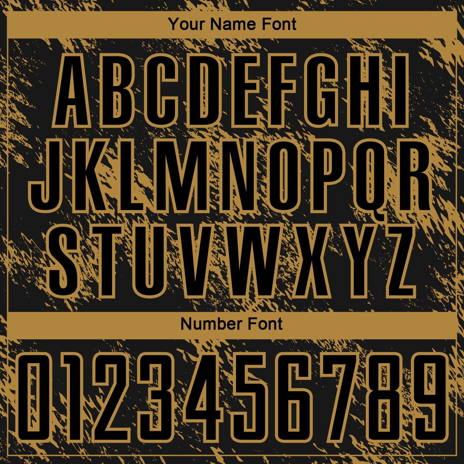 Custom Black Old Gold Abstract Grunge Art Sublimation Soccer Uniform Jersey view 6