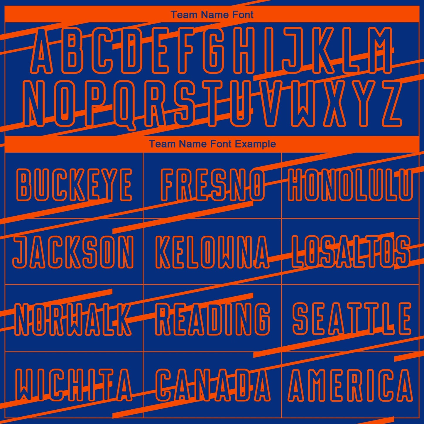 Custom Royal Orange Lines Sublimation Soccer Uniform Jersey view 5