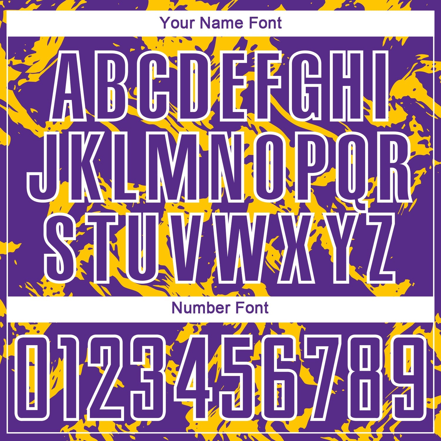 Custom Purple Gold-White Abstract Fluid Sublimation Soccer Uniform Jersey view 6