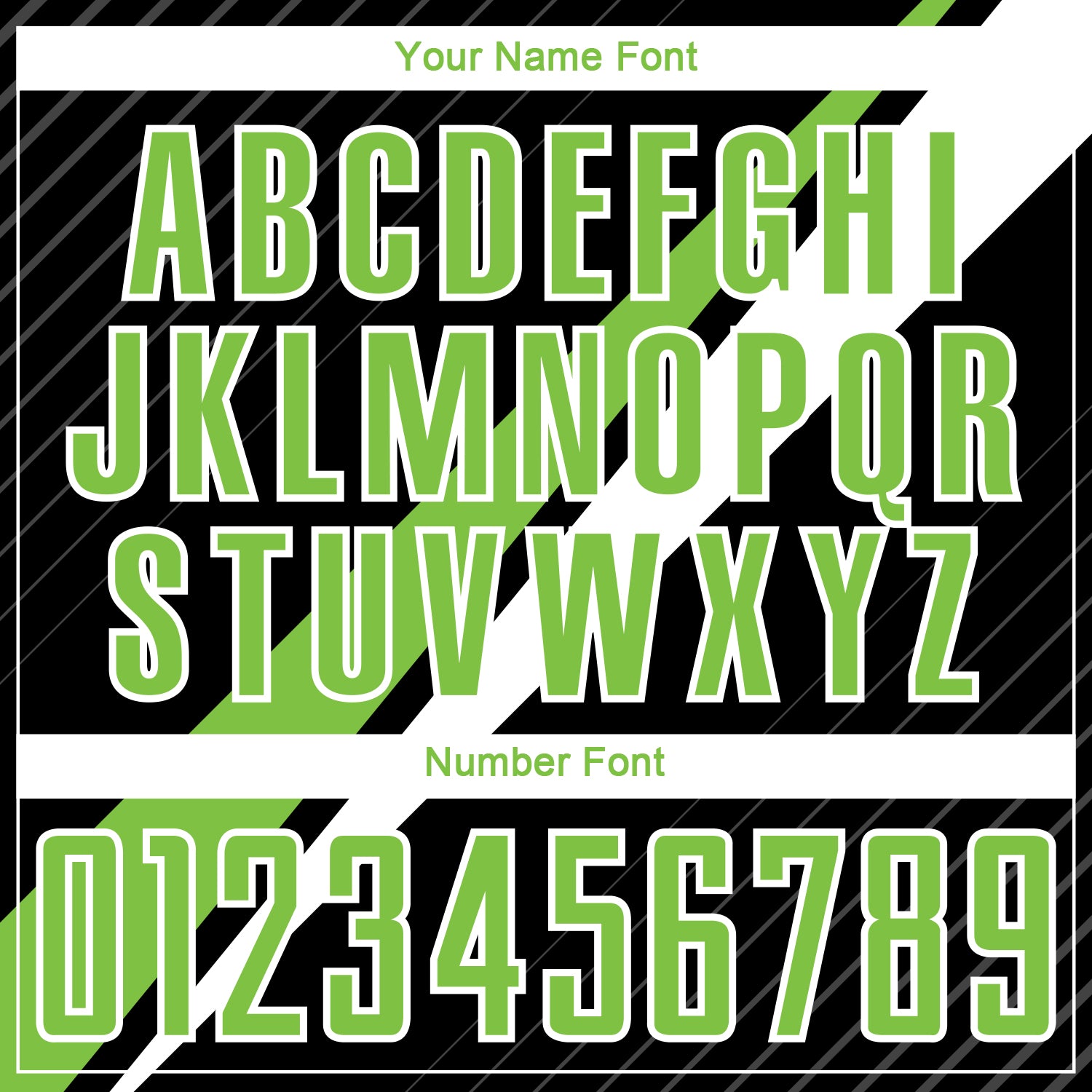Custom Black Neon Green-White Diagonal Lines Sublimation Soccer Uniform Jersey view 6