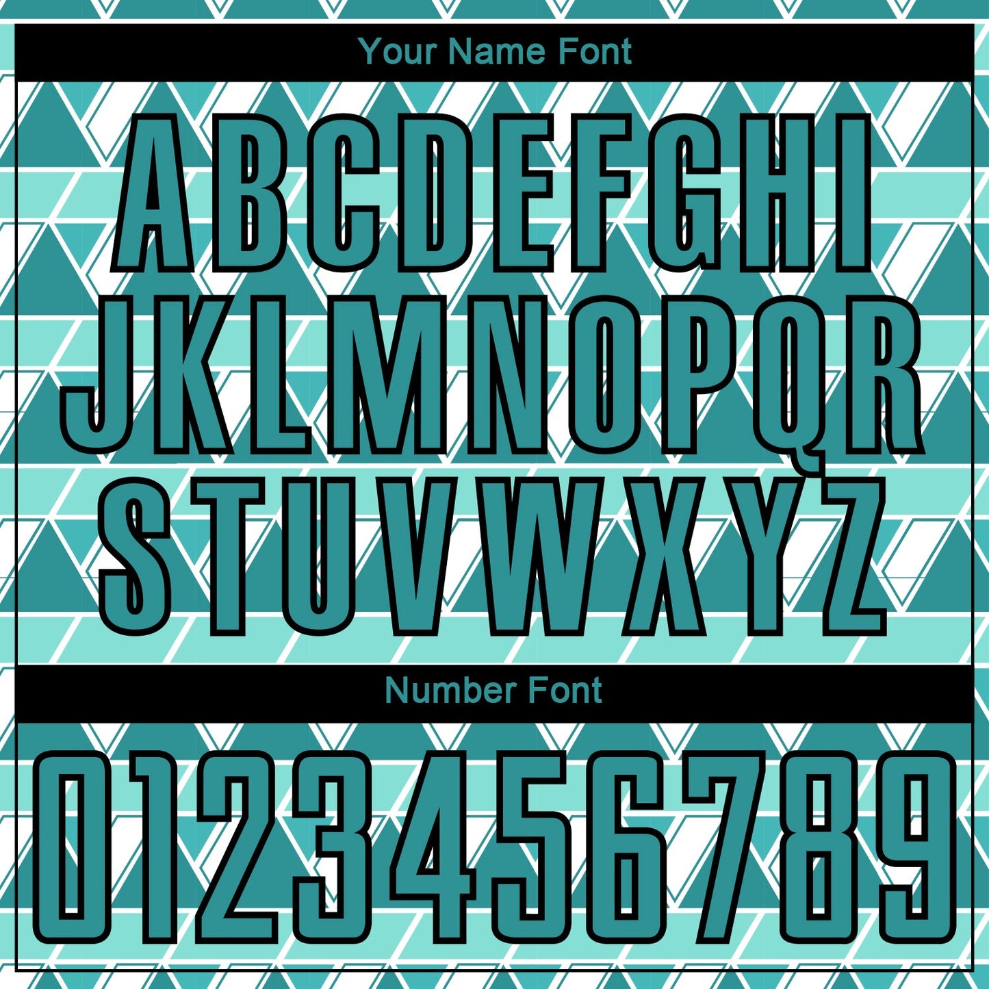 Custom Teal White-Black Geometric Shapes Sublimation Soccer Uniform Jersey view 6