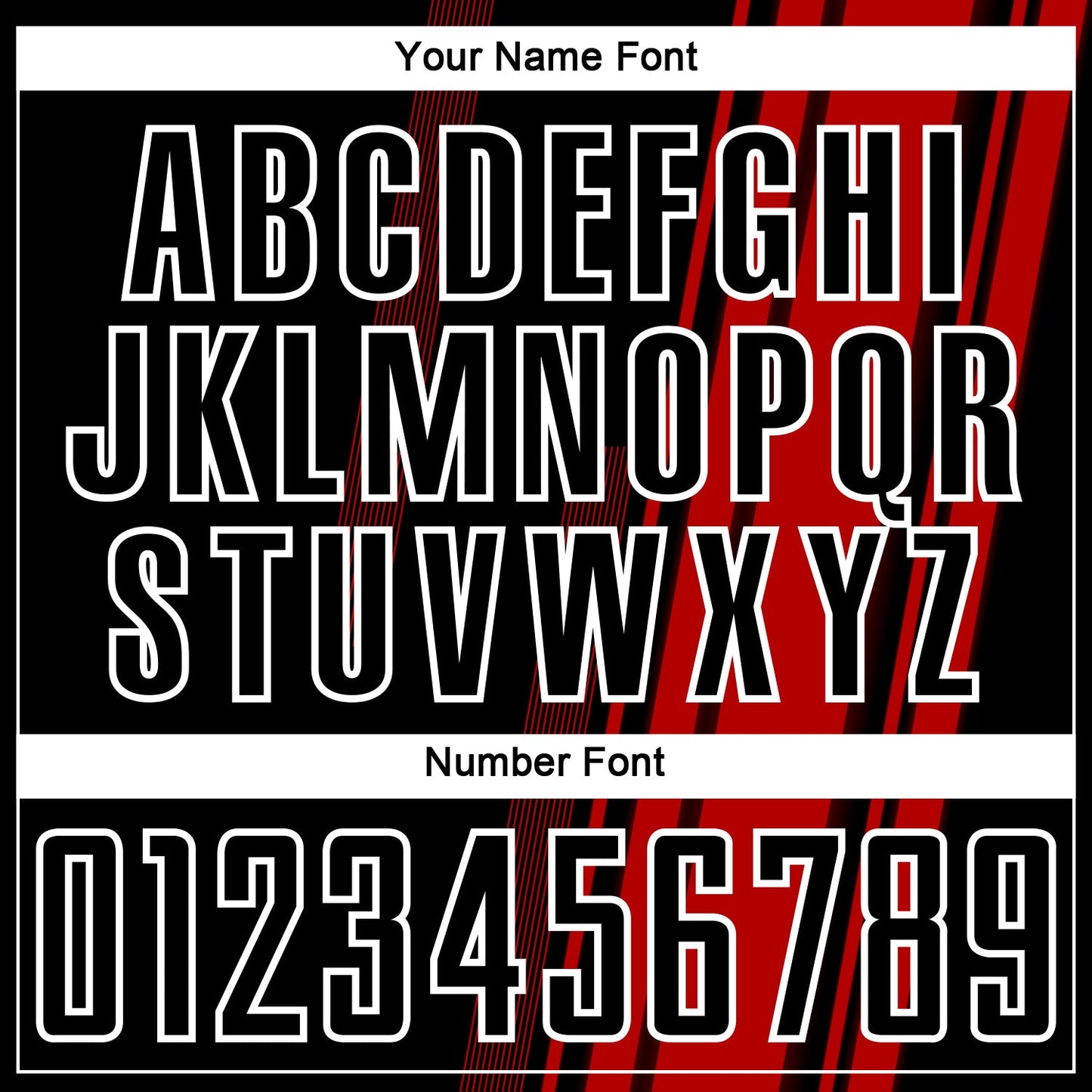 Custom Red Black-White Lines Sublimation Soccer Uniform Jersey view 6