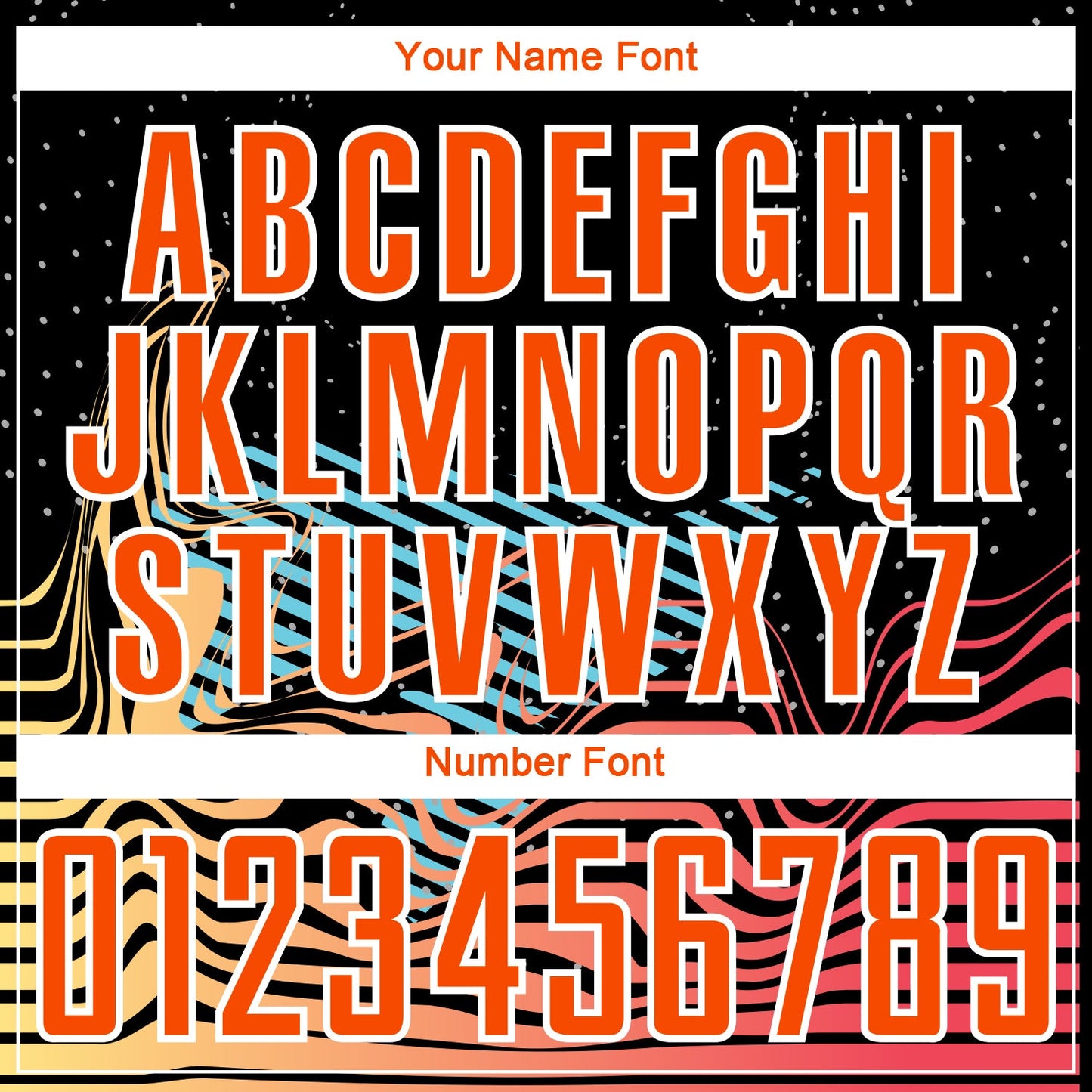 Custom Black Orange-White Lines Sublimation Soccer Uniform Jersey view 6