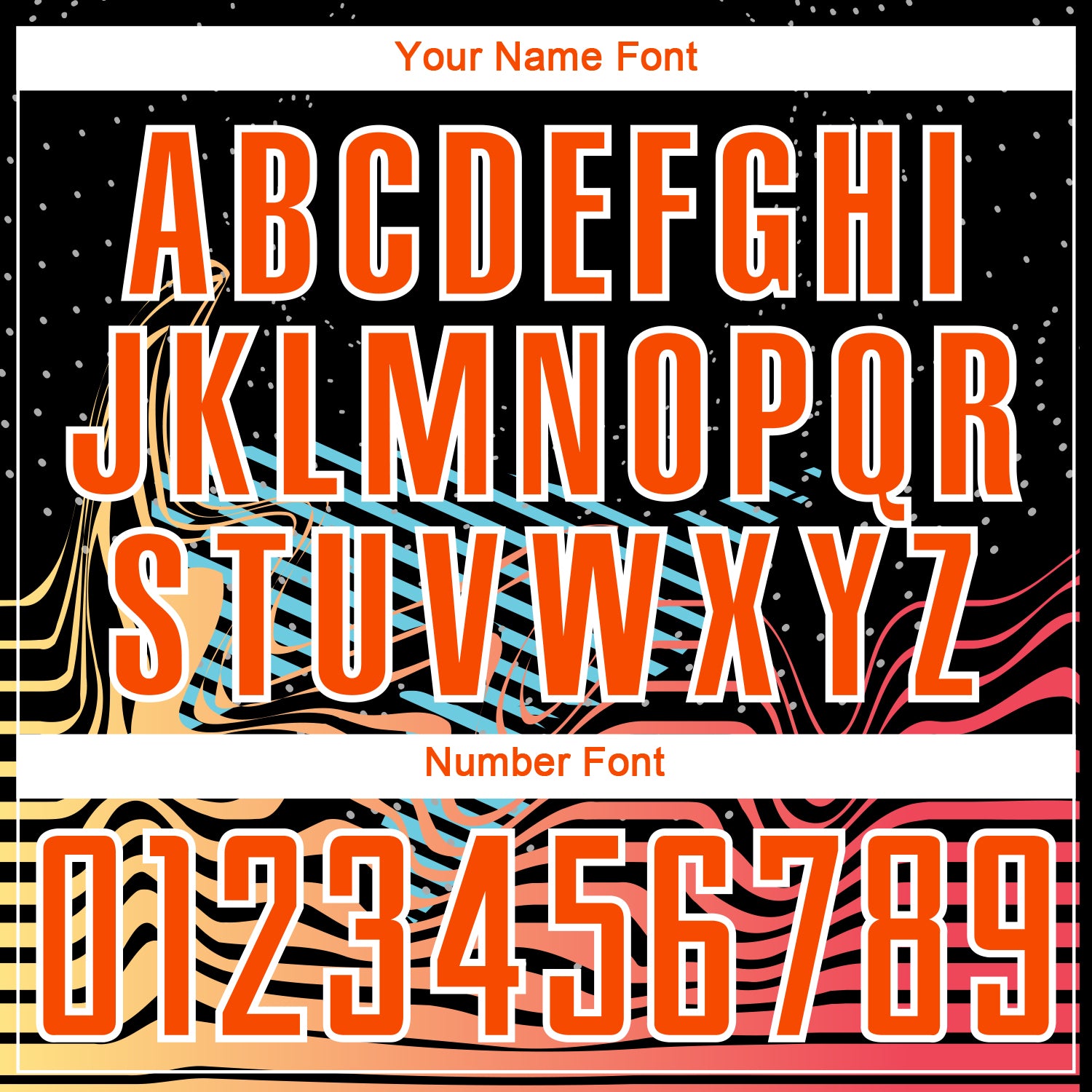 Custom Black Orange-White Lines Sublimation Soccer Uniform Jersey view 6