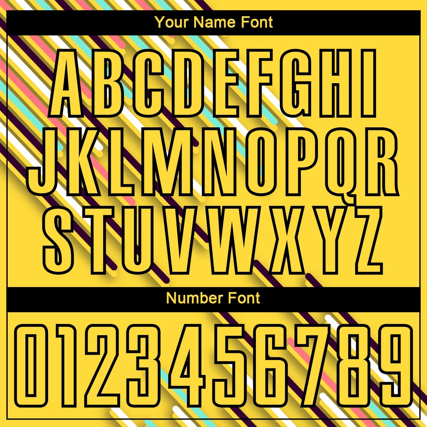Custom Yellow Black Lines Sublimation Soccer Uniform Jersey view 6