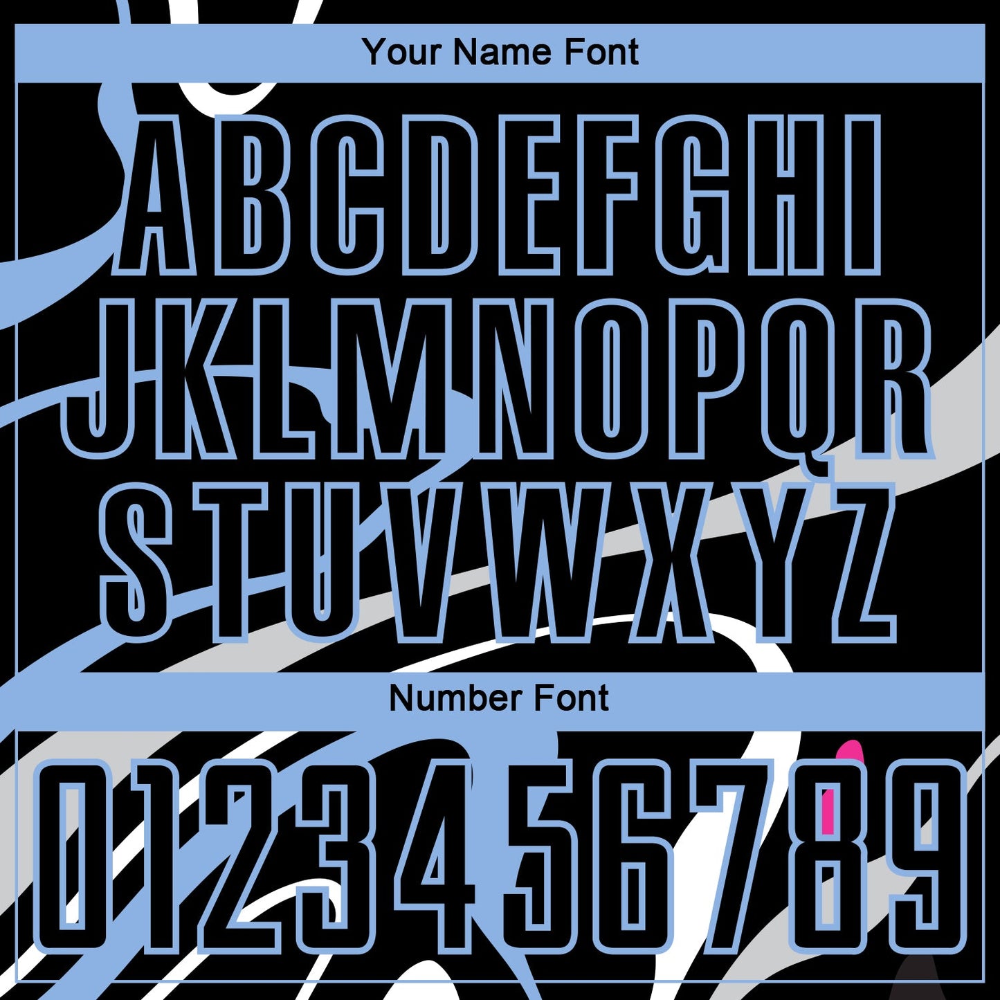 Custom Black Light Blue Fluid Shapes Sublimation Soccer Uniform Jersey view 6