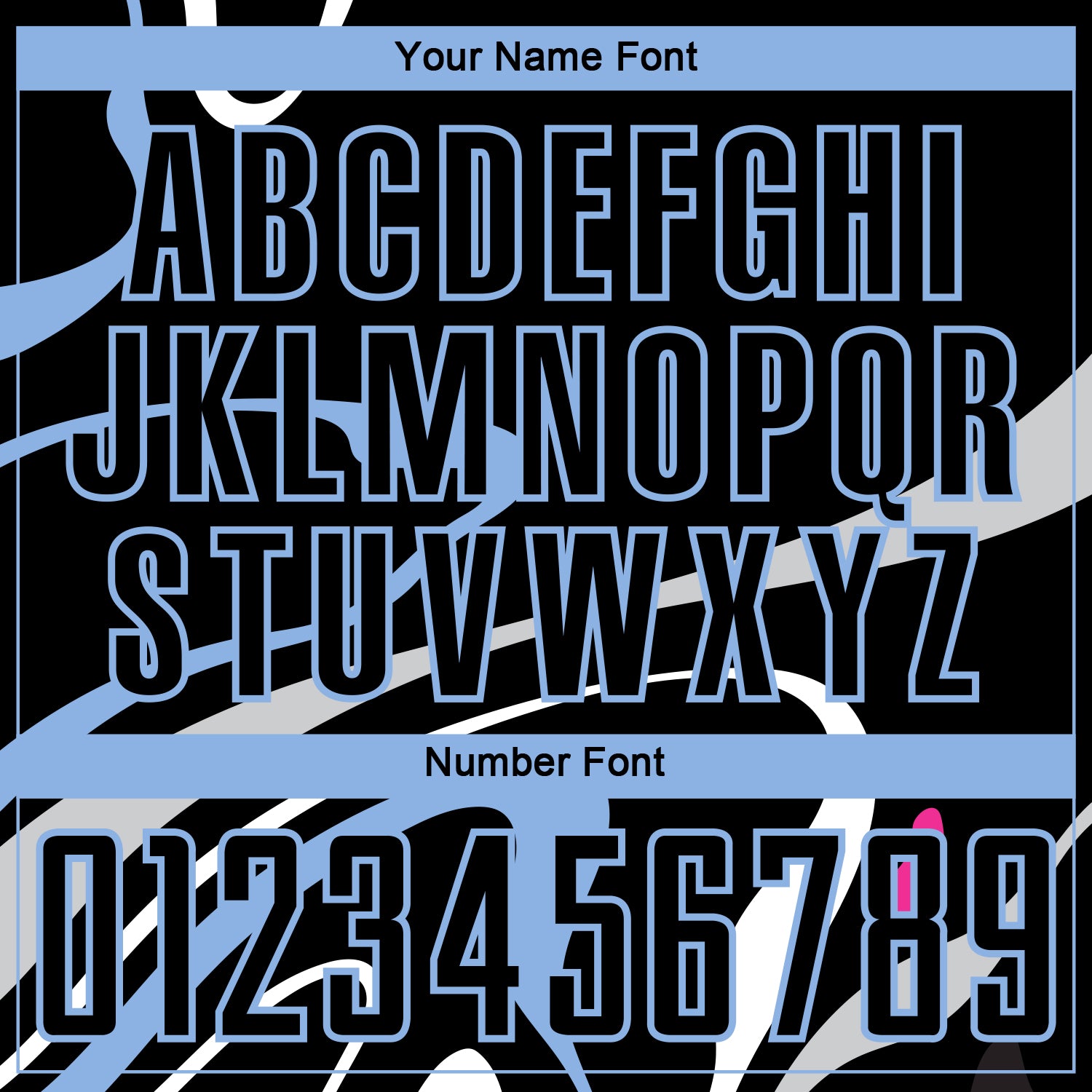 Custom Black Light Blue Fluid Shapes Sublimation Soccer Uniform Jersey view 6