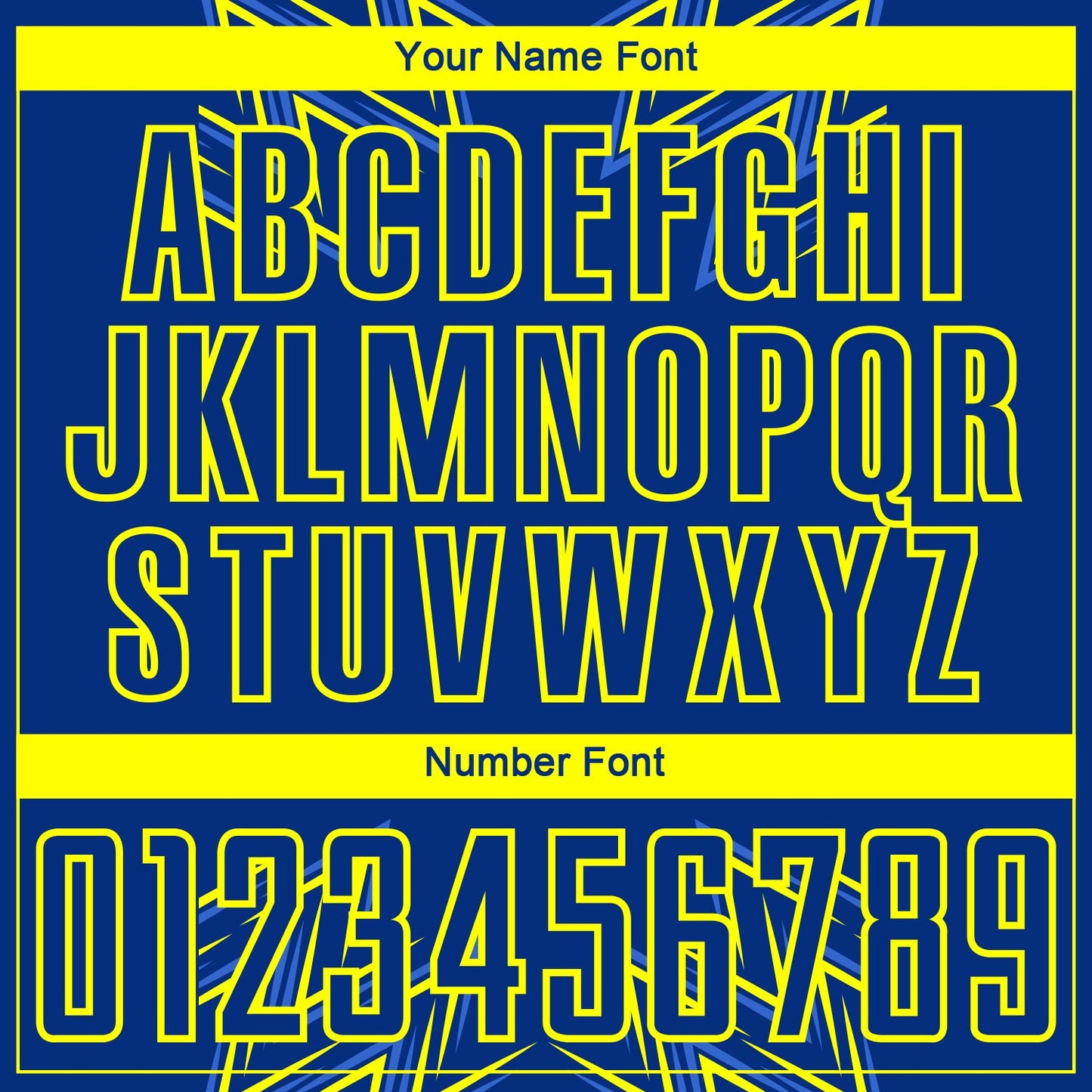 Custom Royal Neon Yellow Geometric Shapes Sublimation Soccer Uniform Jersey view 6
