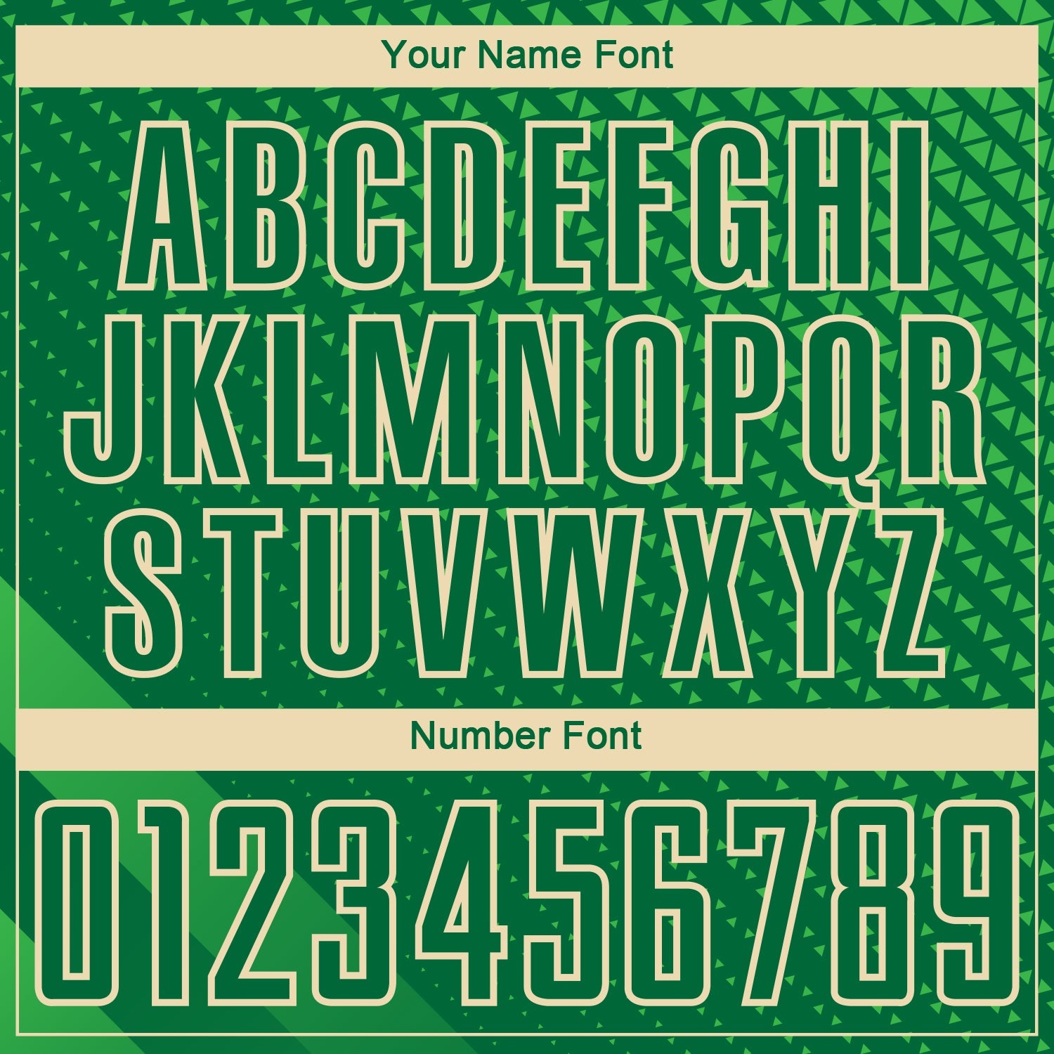 Custom Kelly Green City Cream Geometric Shapes Sublimation Soccer Uniform Jersey view 6