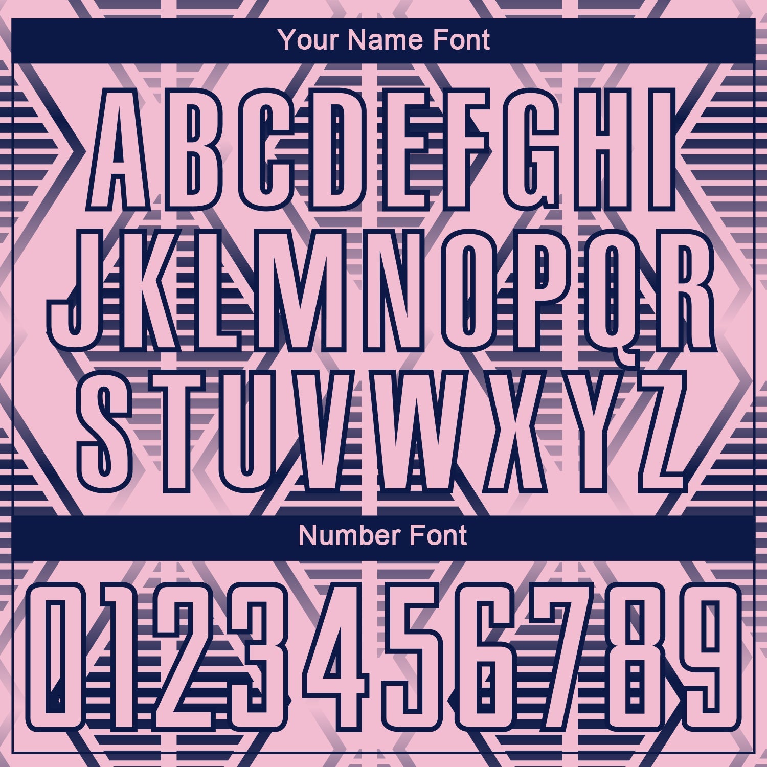 Custom Light Pink Navy Geometric Shapes Sublimation Soccer Uniform Jersey view 6