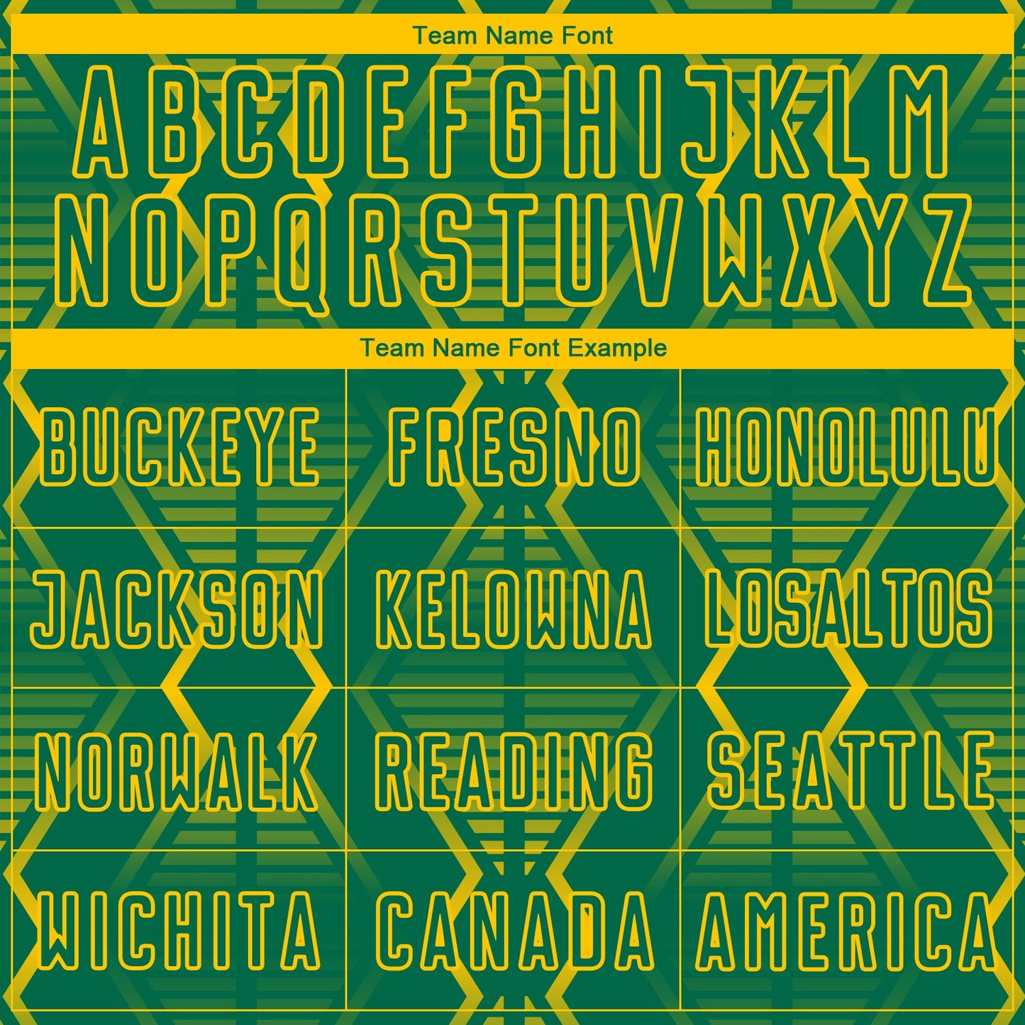 Custom Kelly Green Yellow Geometric Shapes Sublimation Soccer Uniform Jersey view 5